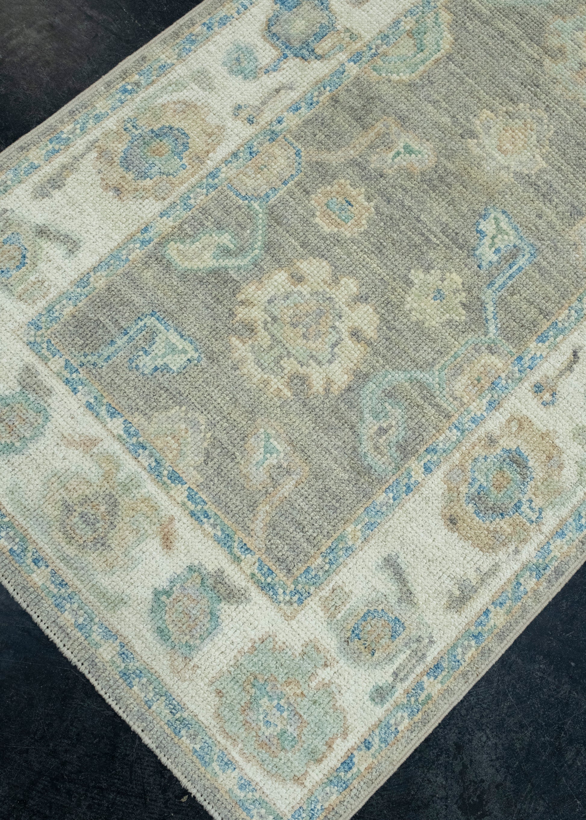 Turkish Oushak Runner Rug 2'10" x 14'1" #17919