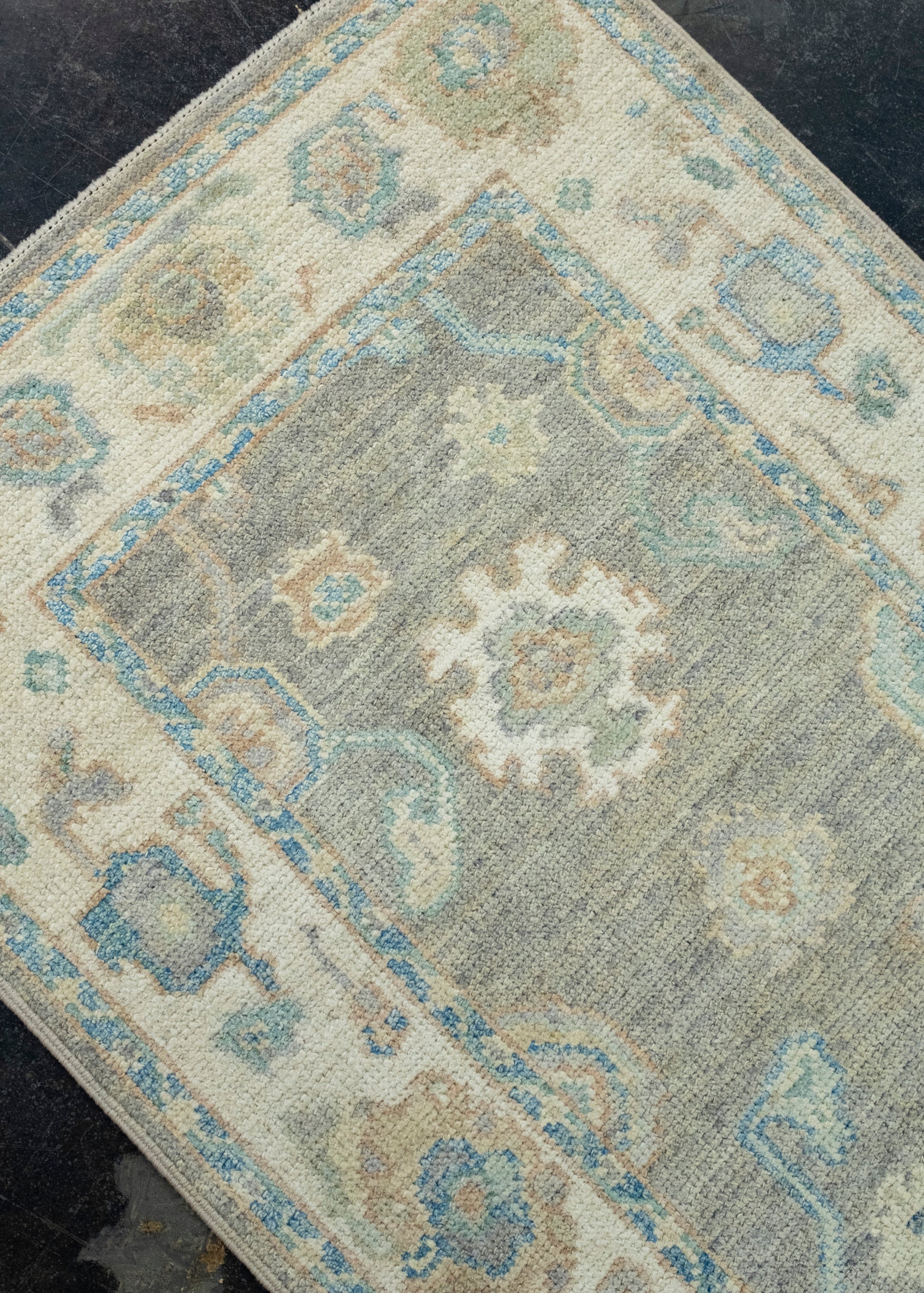 Turkish Oushak Runner Rug 2'10" x 14'1" #17919