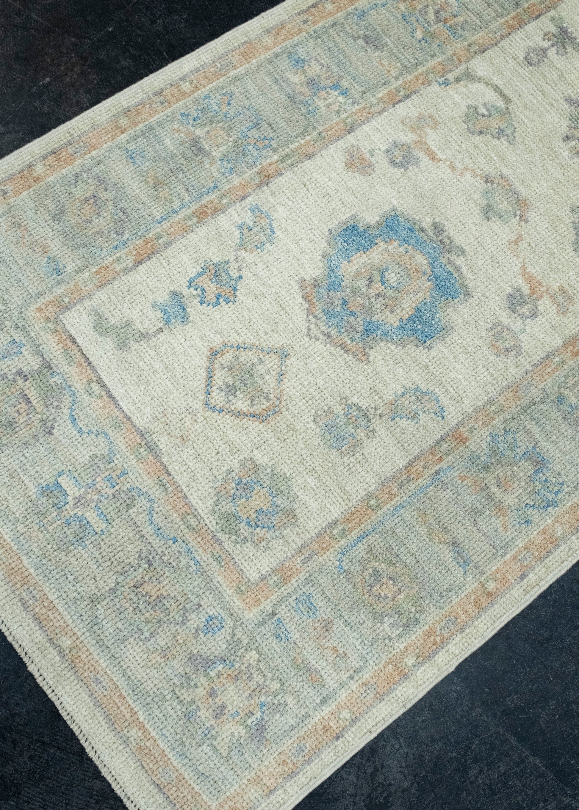 Turkish Oushak Runner Rug 2'11" x 14'3" #17737