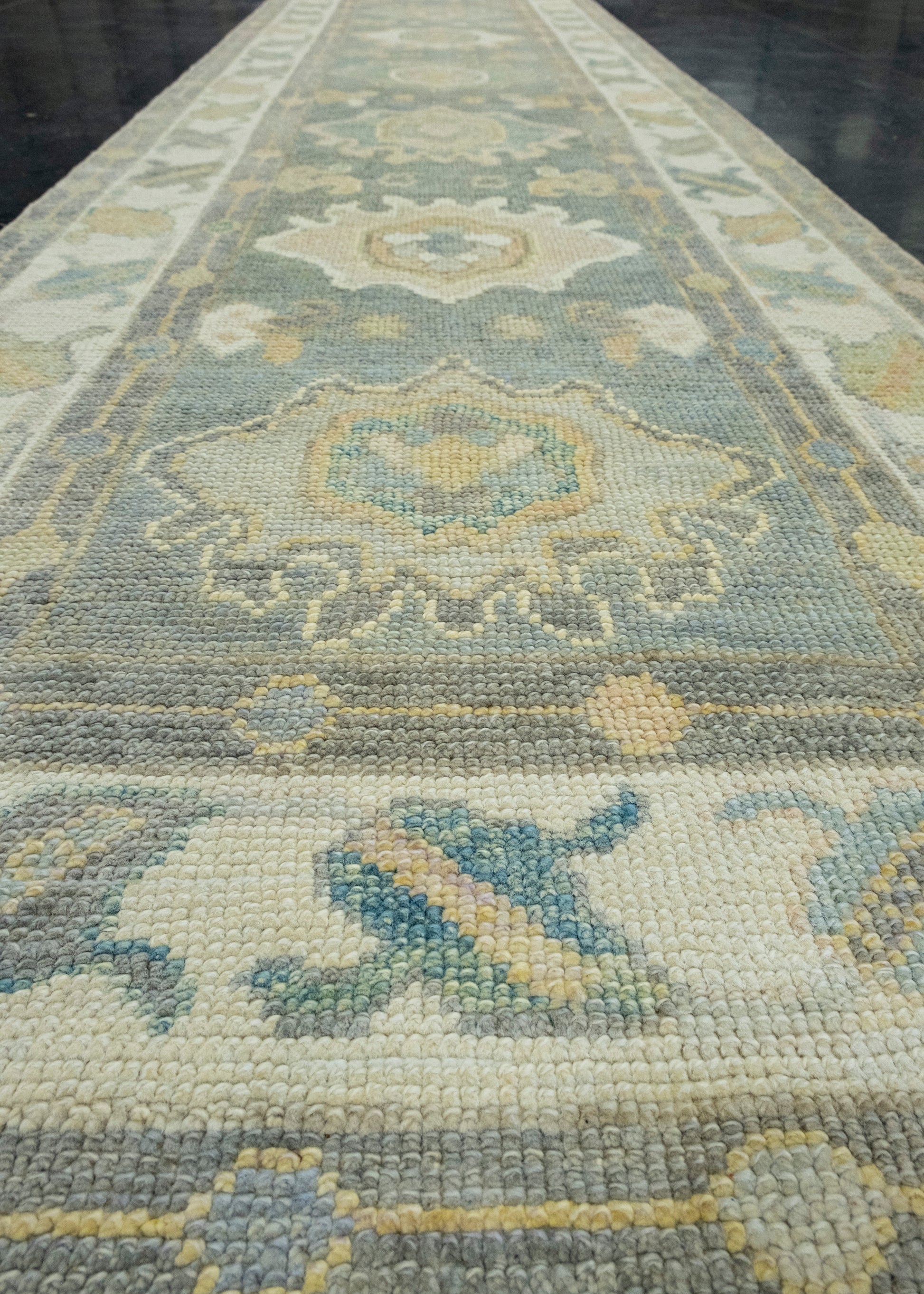 Turkish Oushak Runner Rug 2'8" x 12'2" #17214