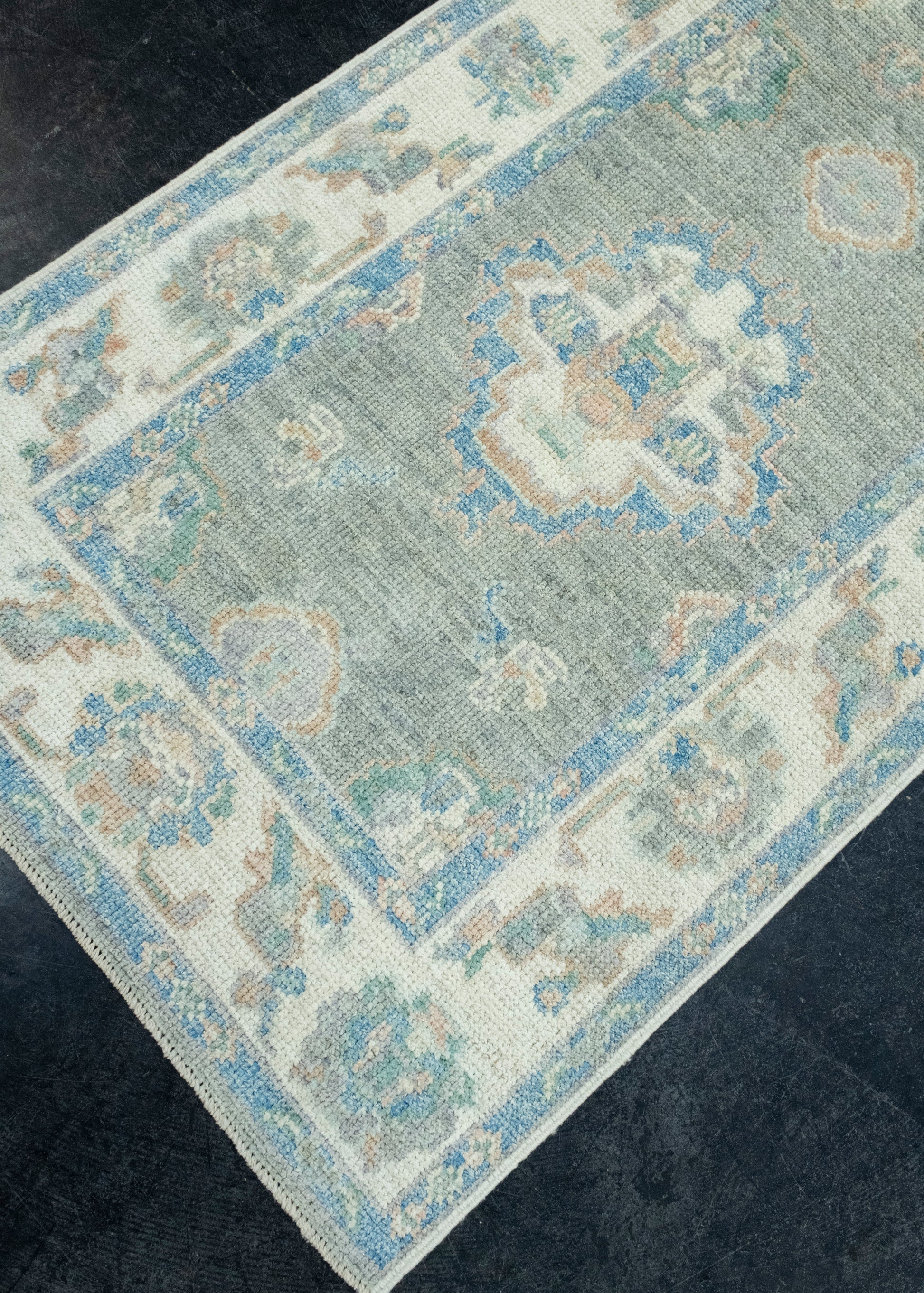 Turkish Oushak Runner Rug 2'9" x 14' #17794