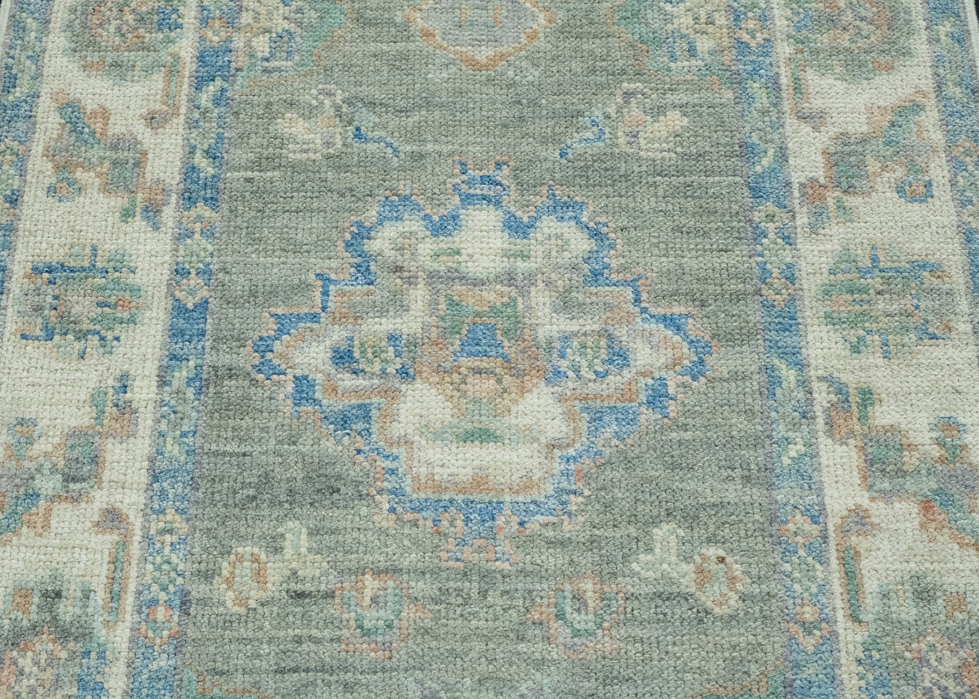 Turkish Oushak Runner Rug 2'9" x 14' #17794