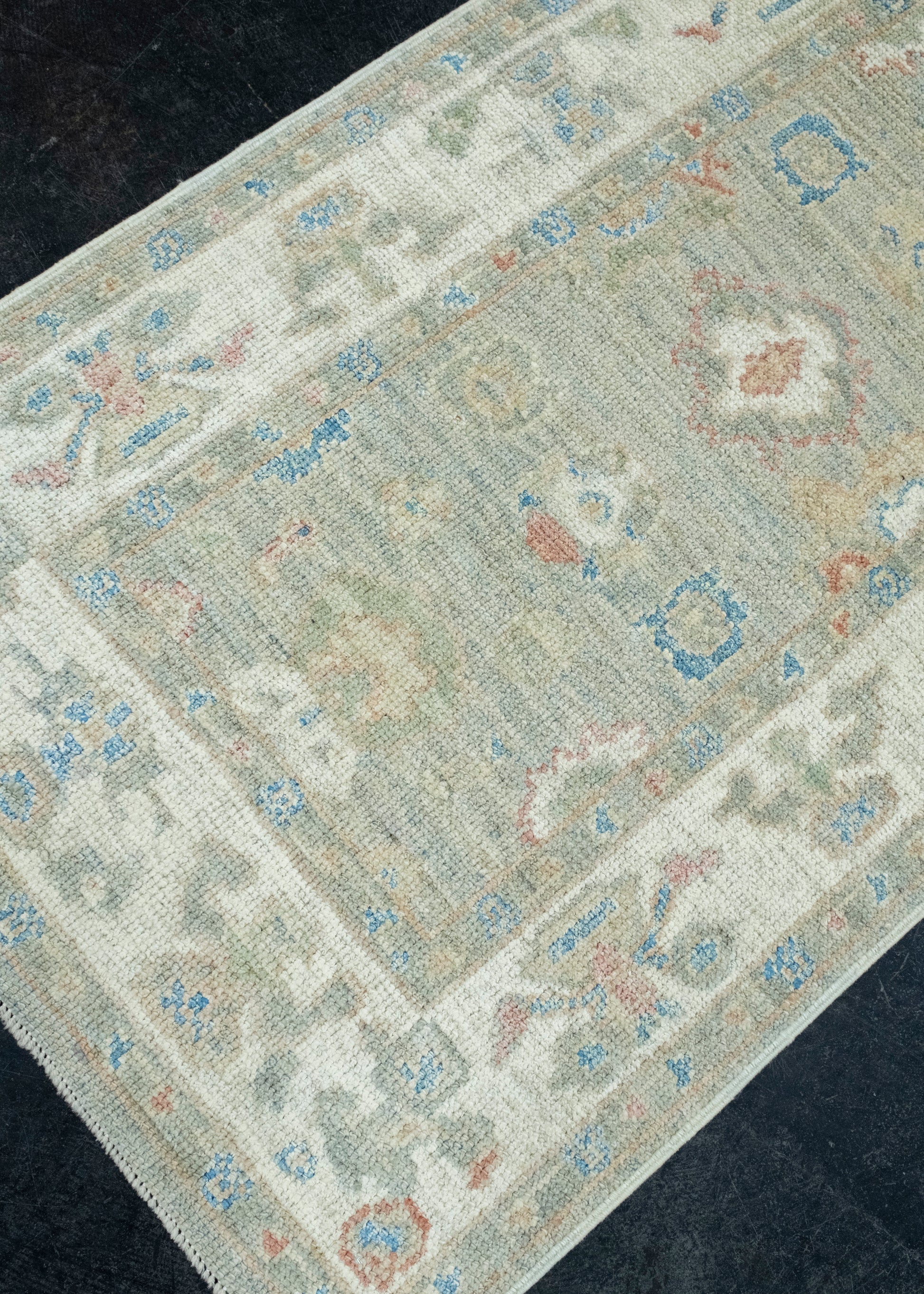 Turkish Oushak Runner Rug 2'9" x 14'3" #17912