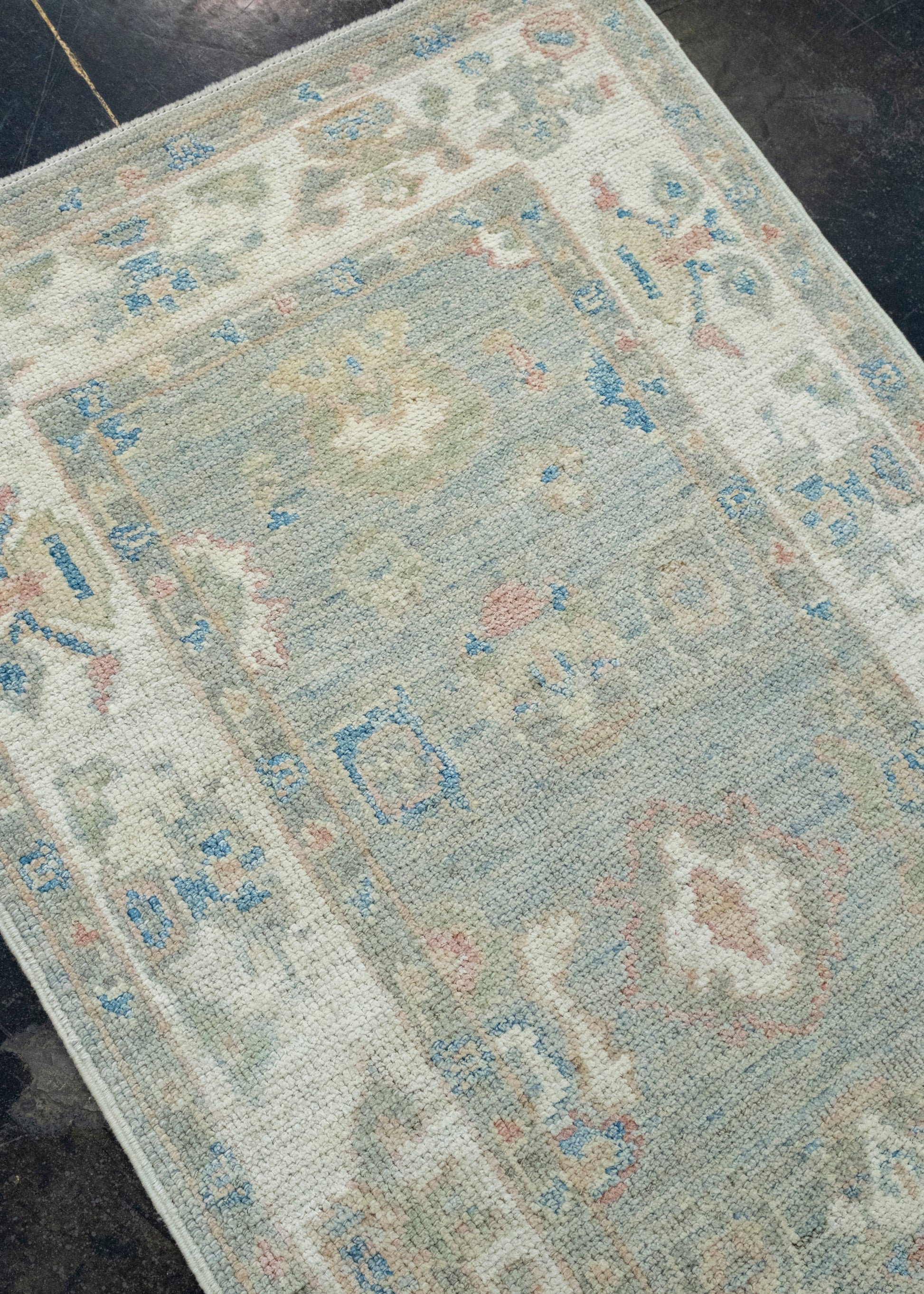 Turkish Oushak Runner Rug 2'9" x 14'3" #17912