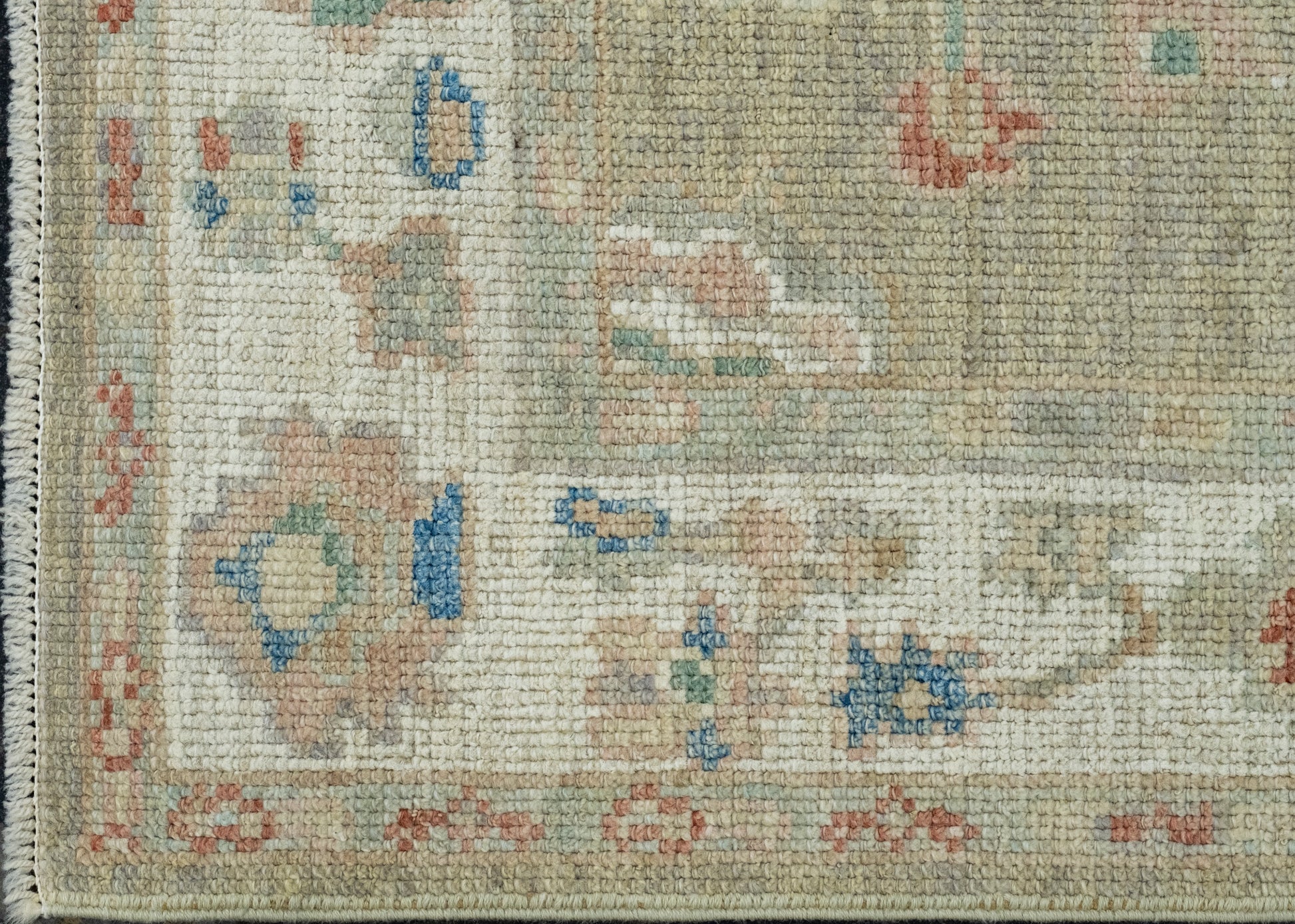 Turkish Oushak Runner Rug 2'10" x 10'4" #17822