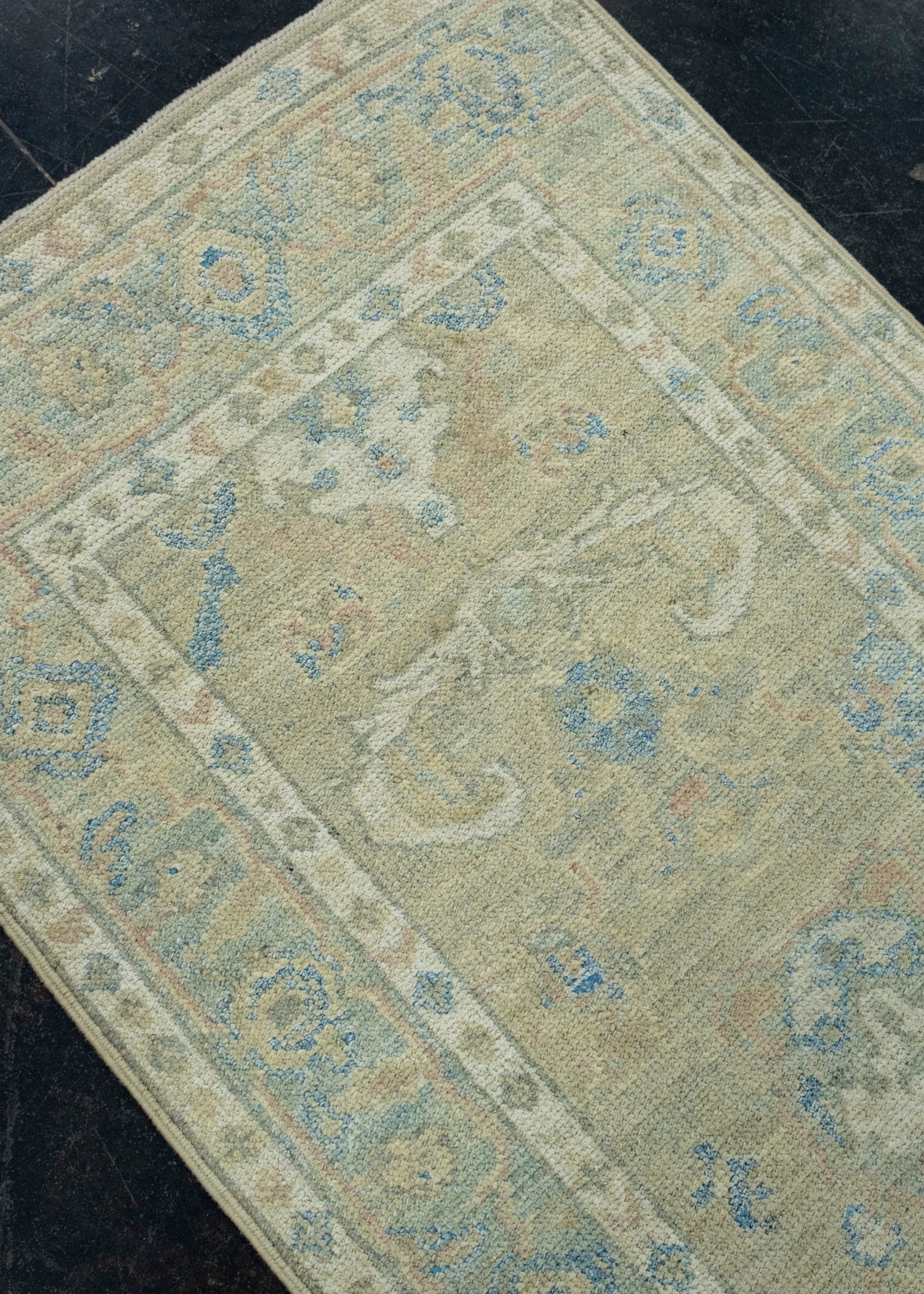 Turkish Oushak Runner Rug 2'8" x 12' #17866