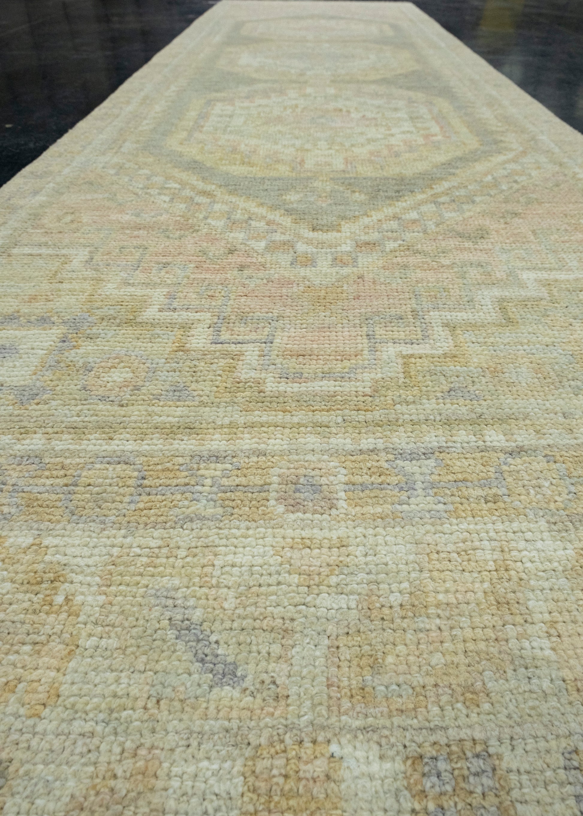 Turkish Oushak Runner Rug 2'9" x 10'3" #17496