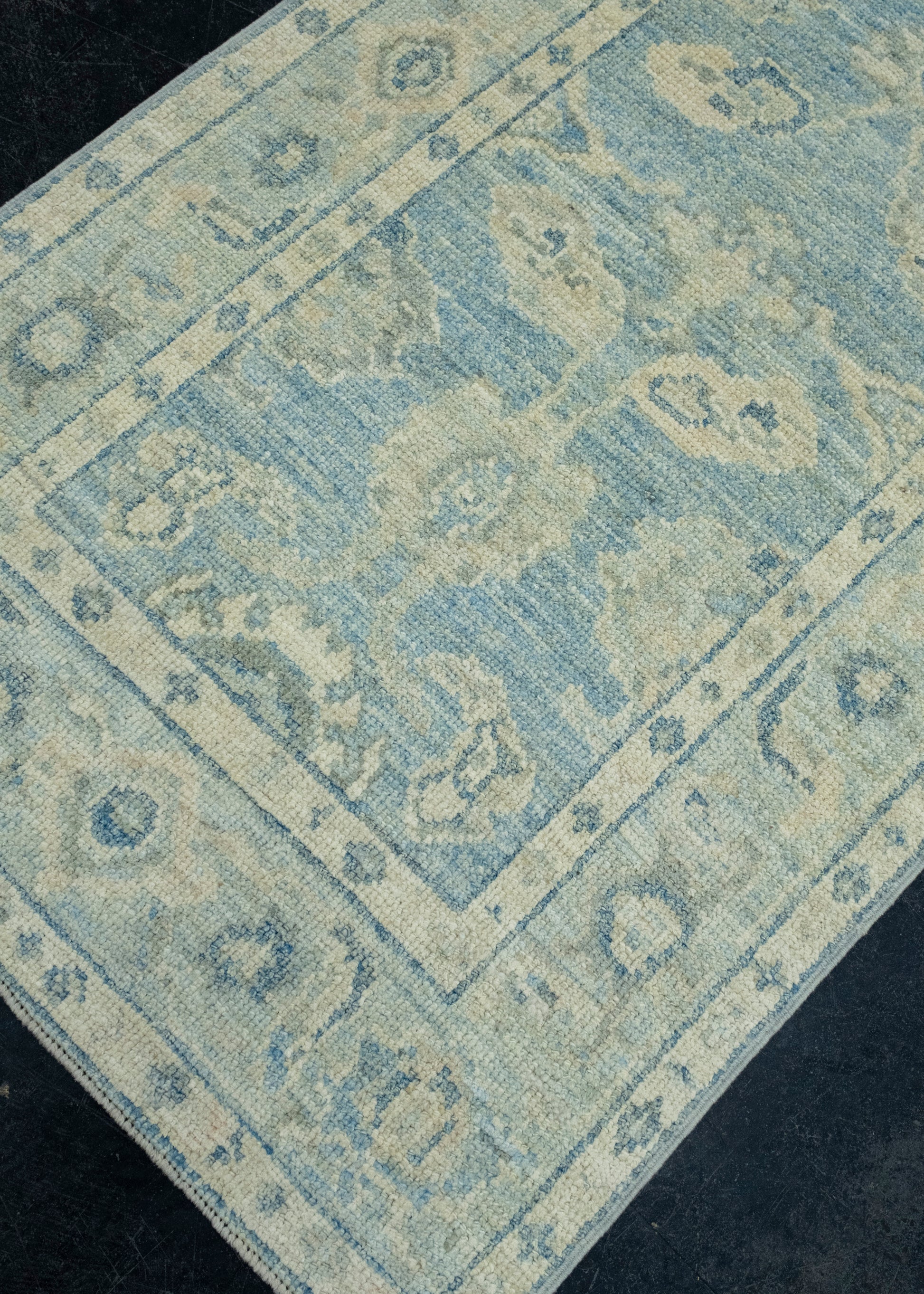 Turkish Oushak Runner Rug 2'10" x 11'10" #17808