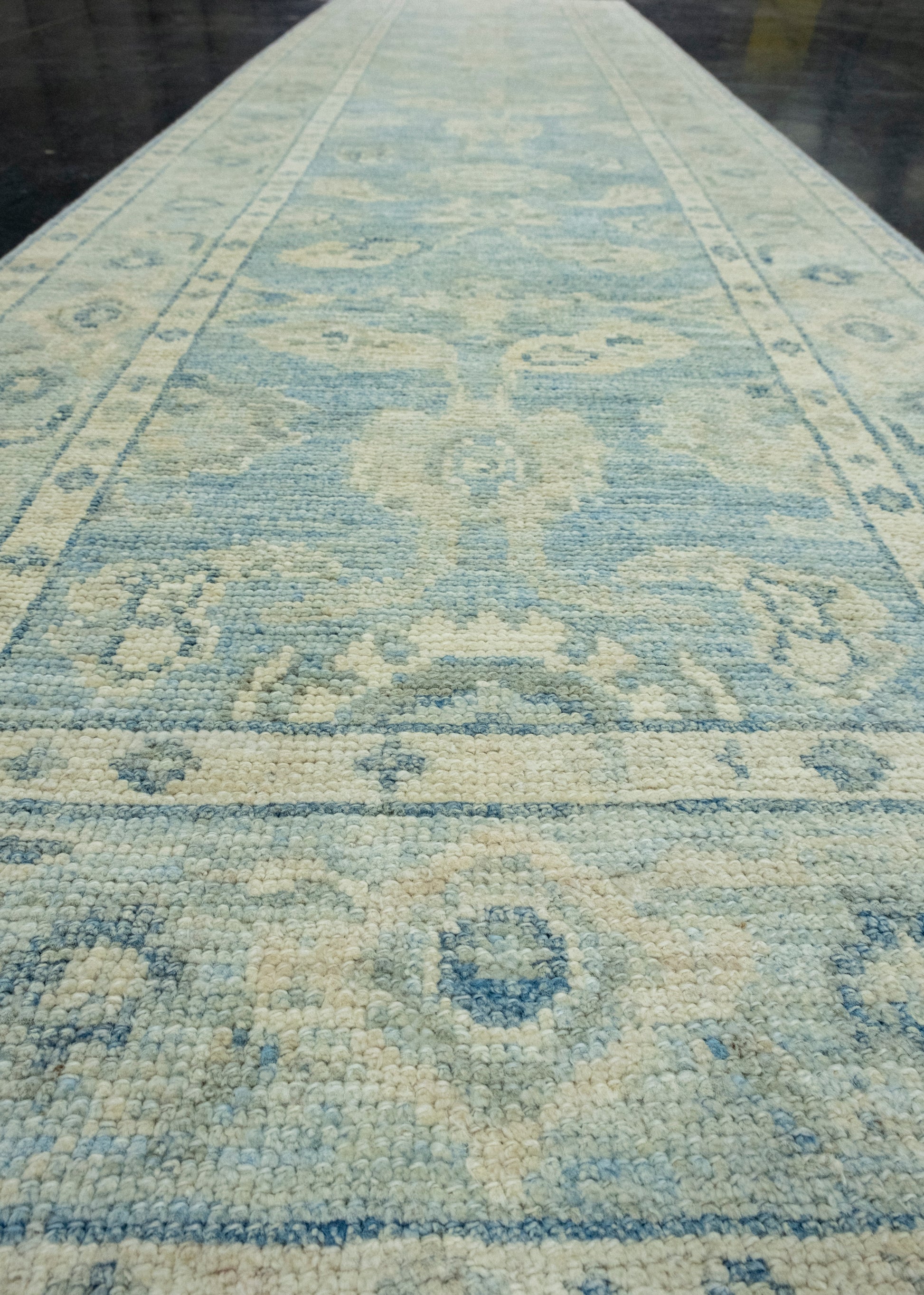 Turkish Oushak Runner Rug 2'10" x 11'10" #17808