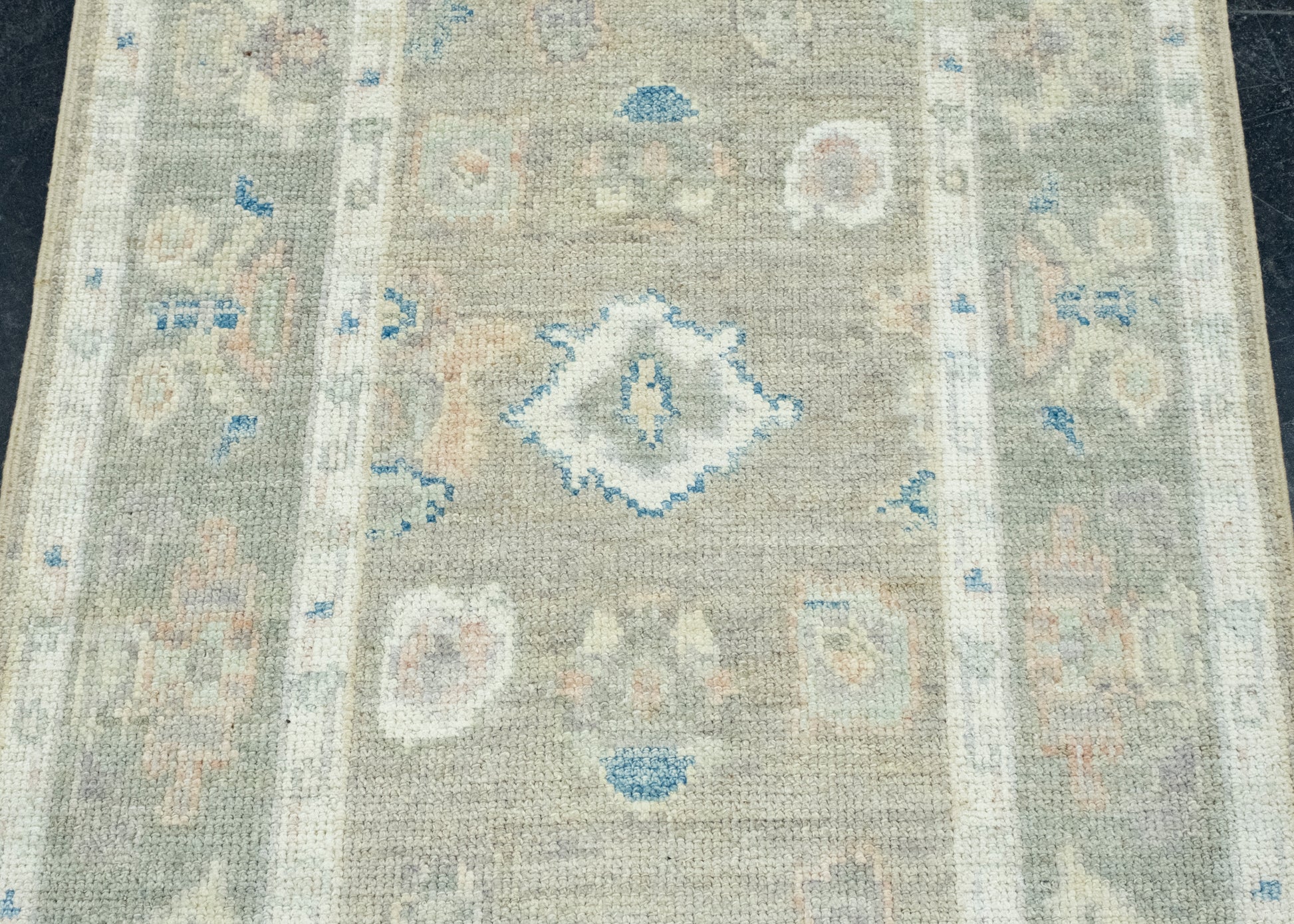 Turkish Oushak Runner Rug 2'9" x 12'1" #17835