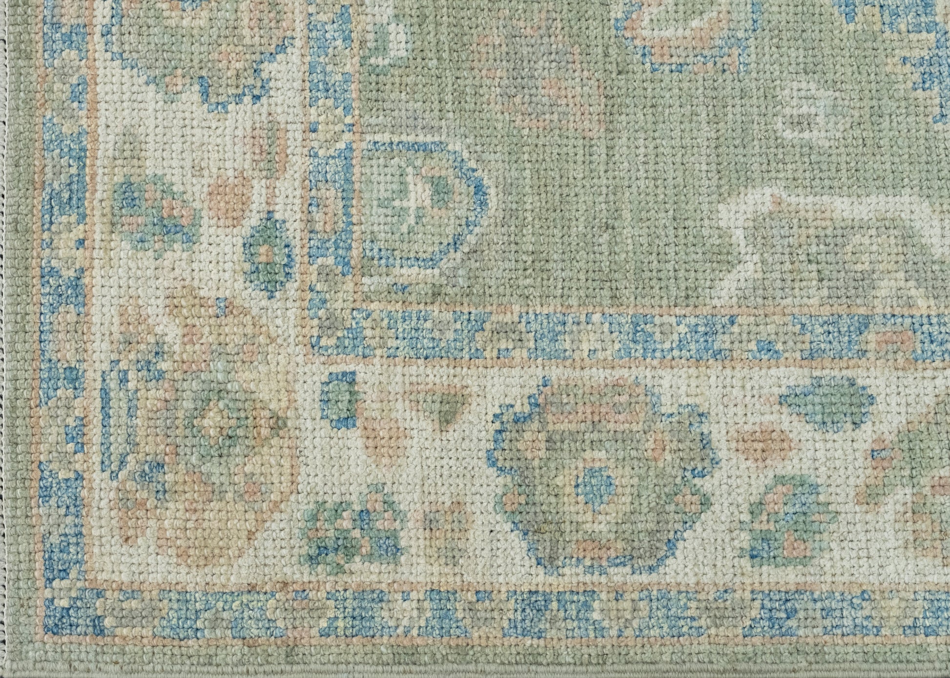 Turkish Oushak Runner Rug 2'10" x 14'2" #17736