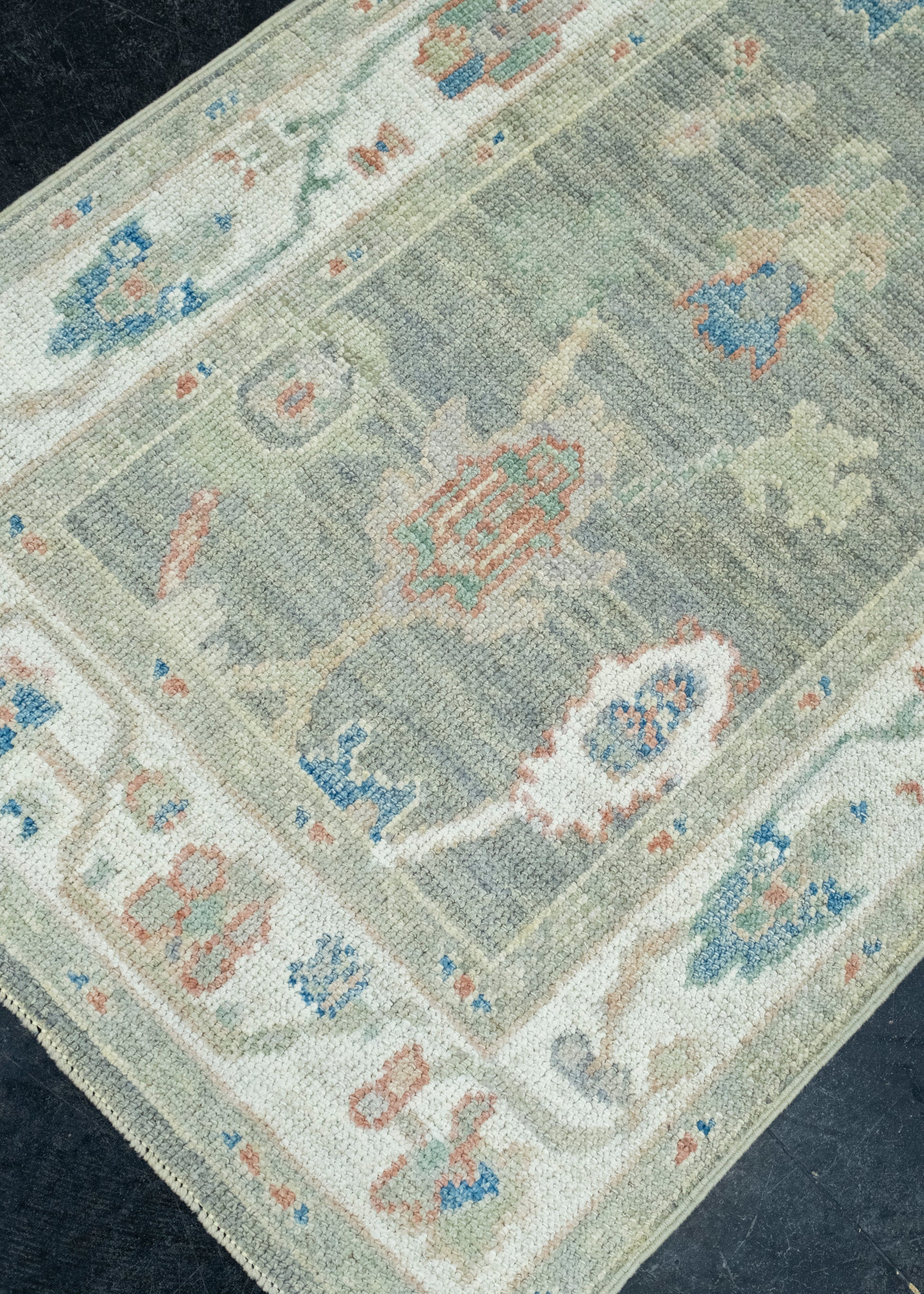 Turkish Oushak Runner Rug 2'9" x 12'5" #17778