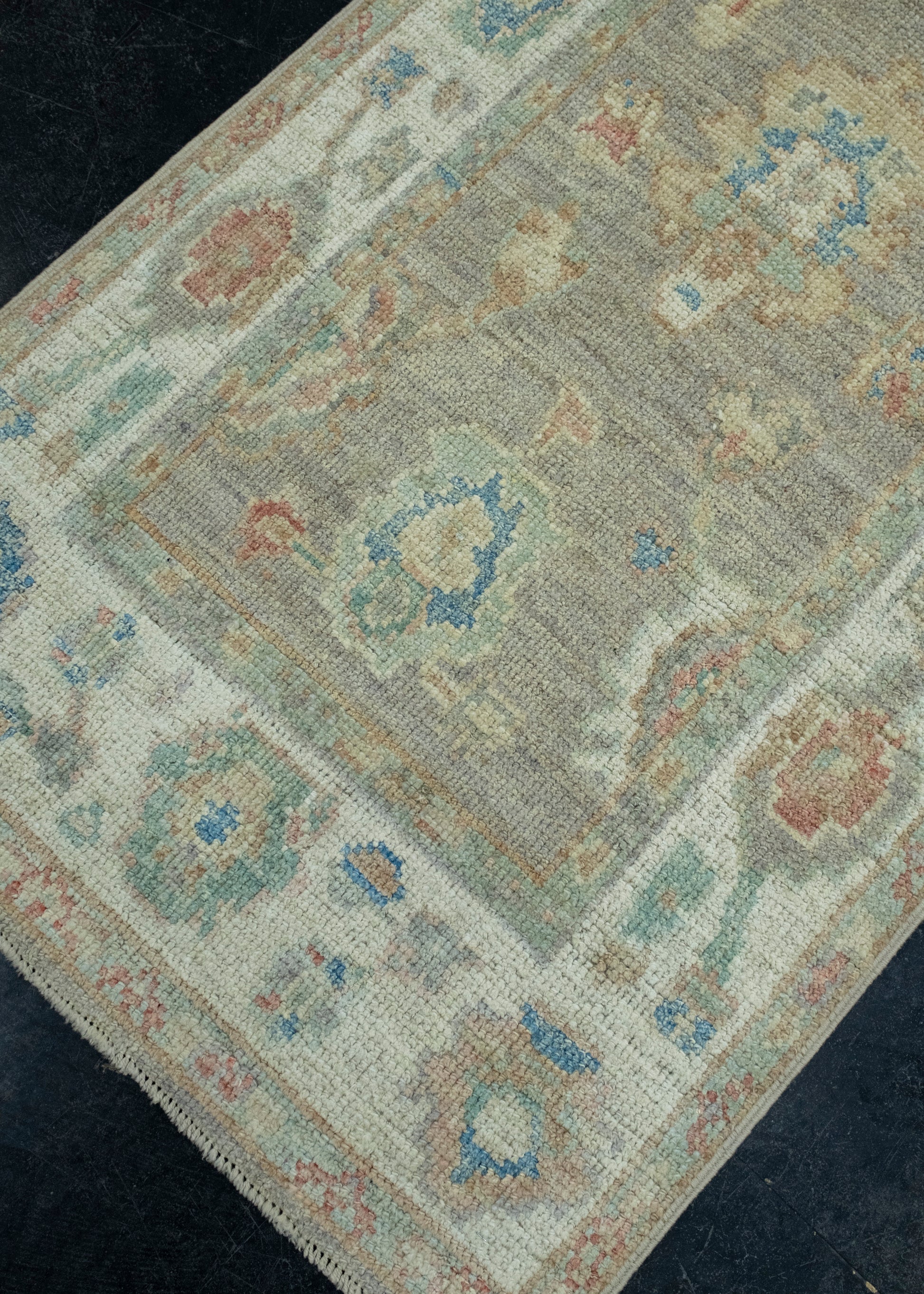 Turkish Oushak Runner Rug 2'8" x 12'1" #17840