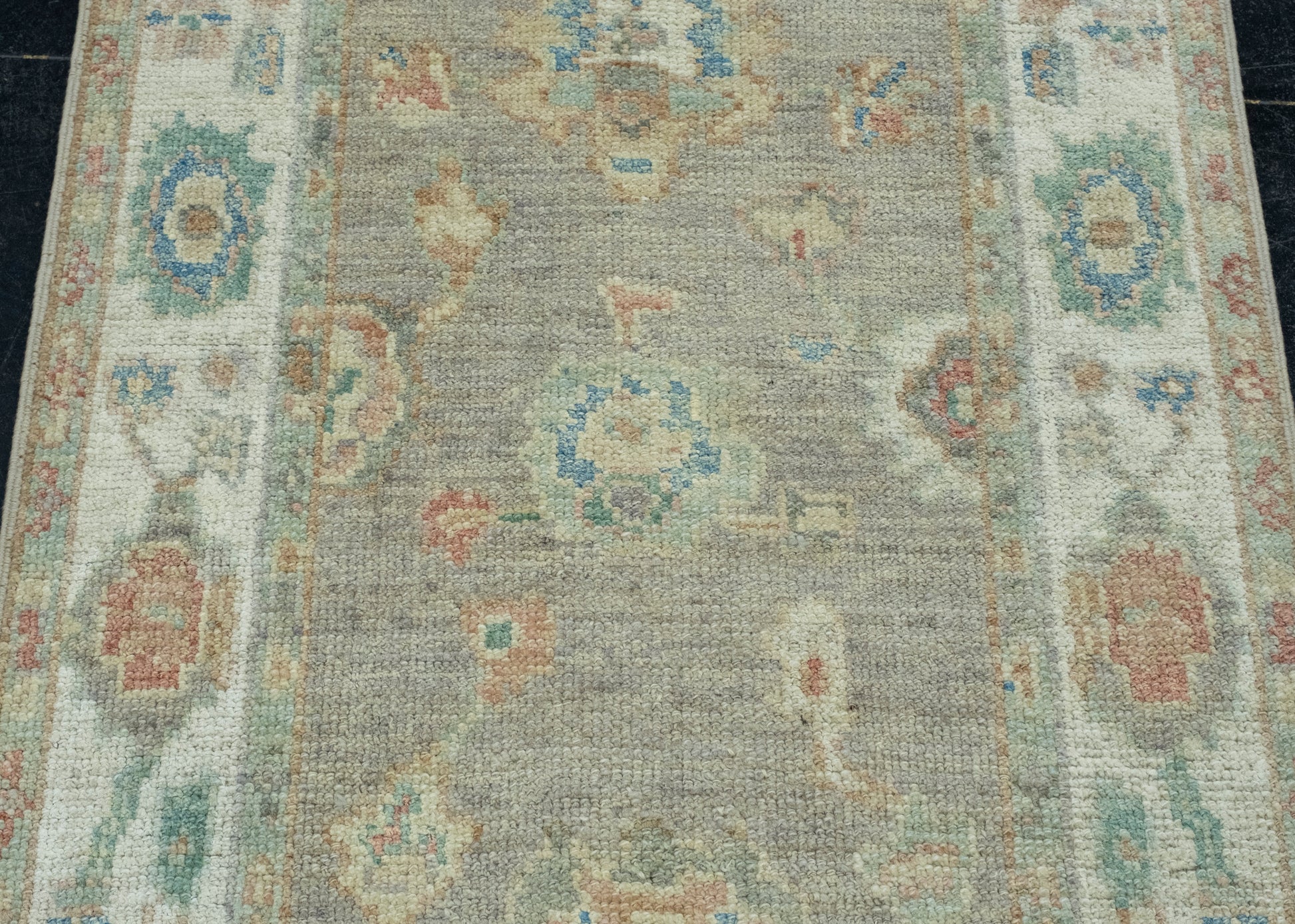Turkish Oushak Runner Rug 2'8" x 12'1" #17840