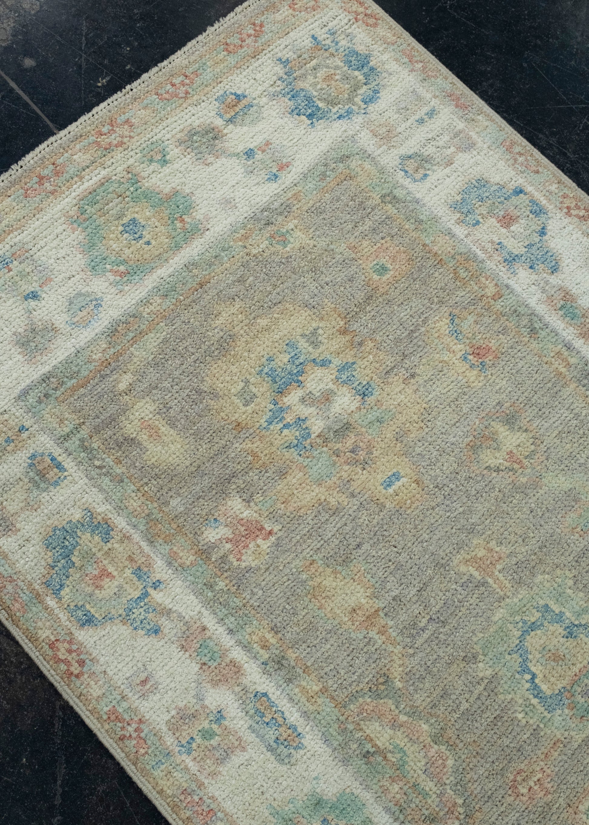Turkish Oushak Runner Rug 2'8" x 12'1" #17840
