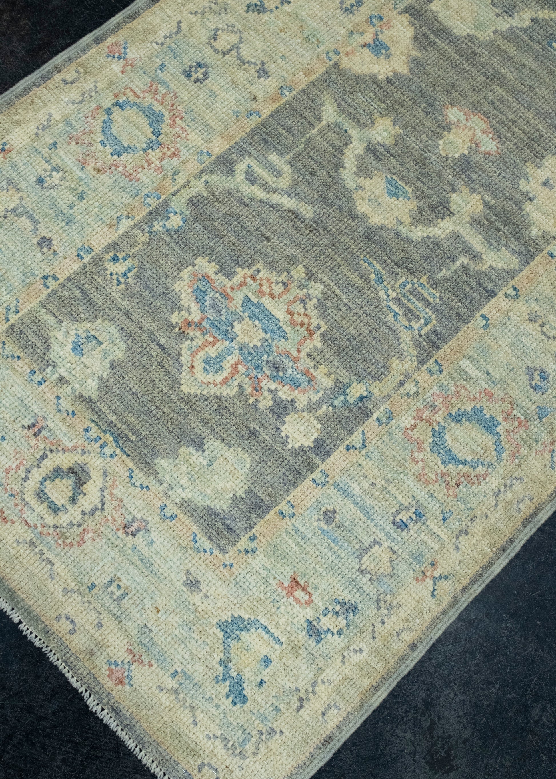 Turkish Oushak Runner Rug 2'10" x 14' #17830