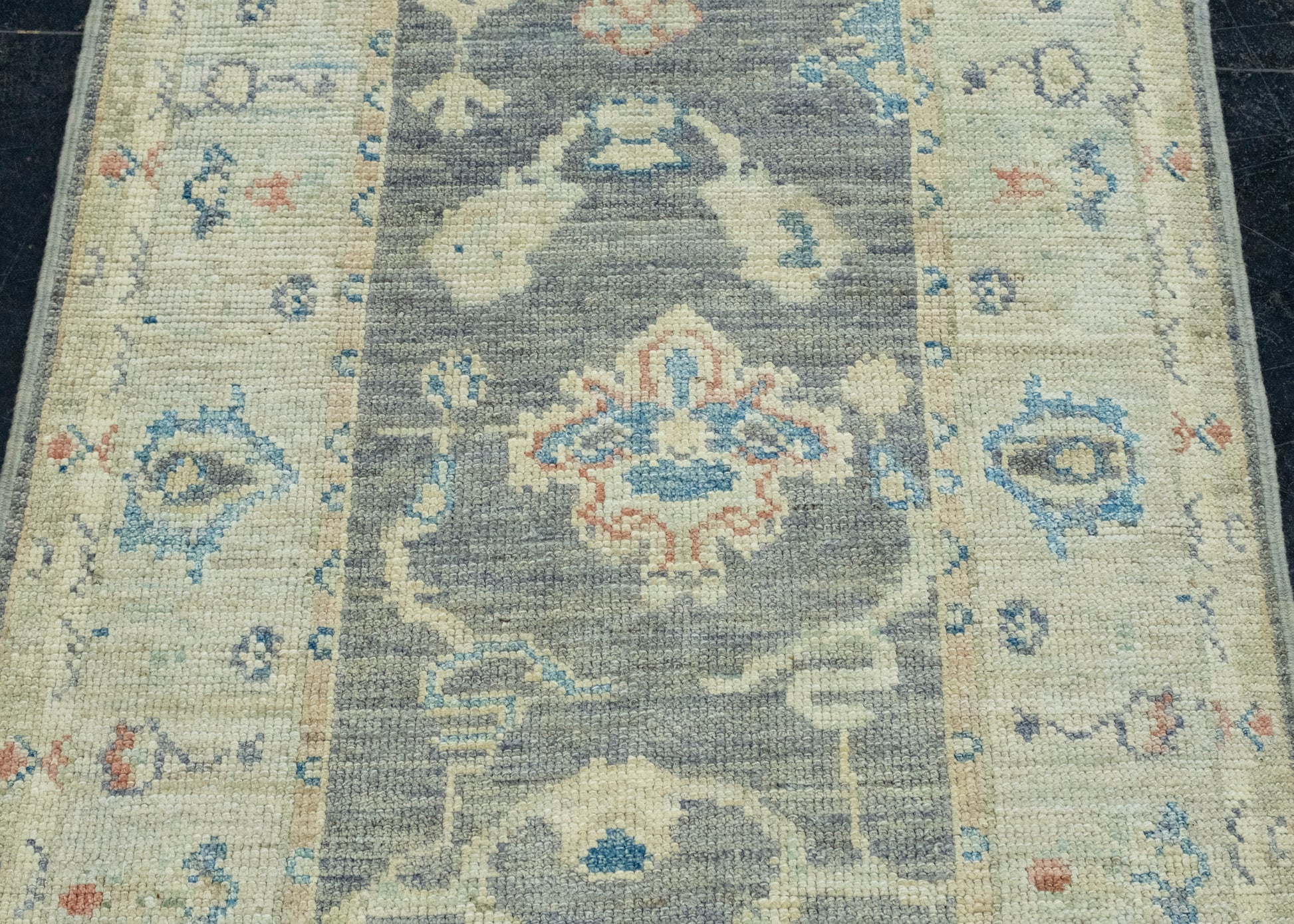 Turkish Oushak Runner Rug 2'10" x 14' #17830