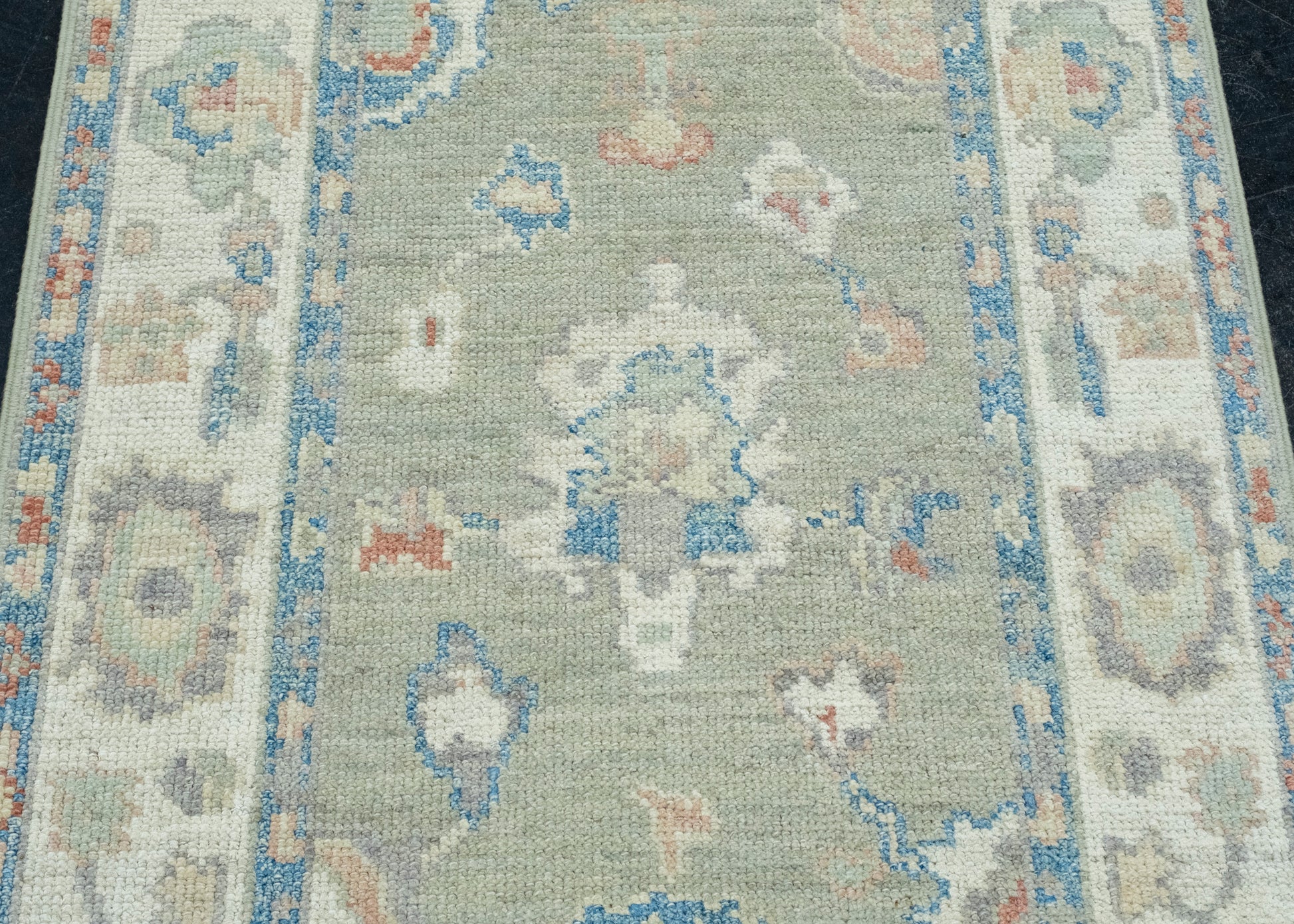 Turkish Oushak Runner Rug 2'9" x 14'1" #17706
