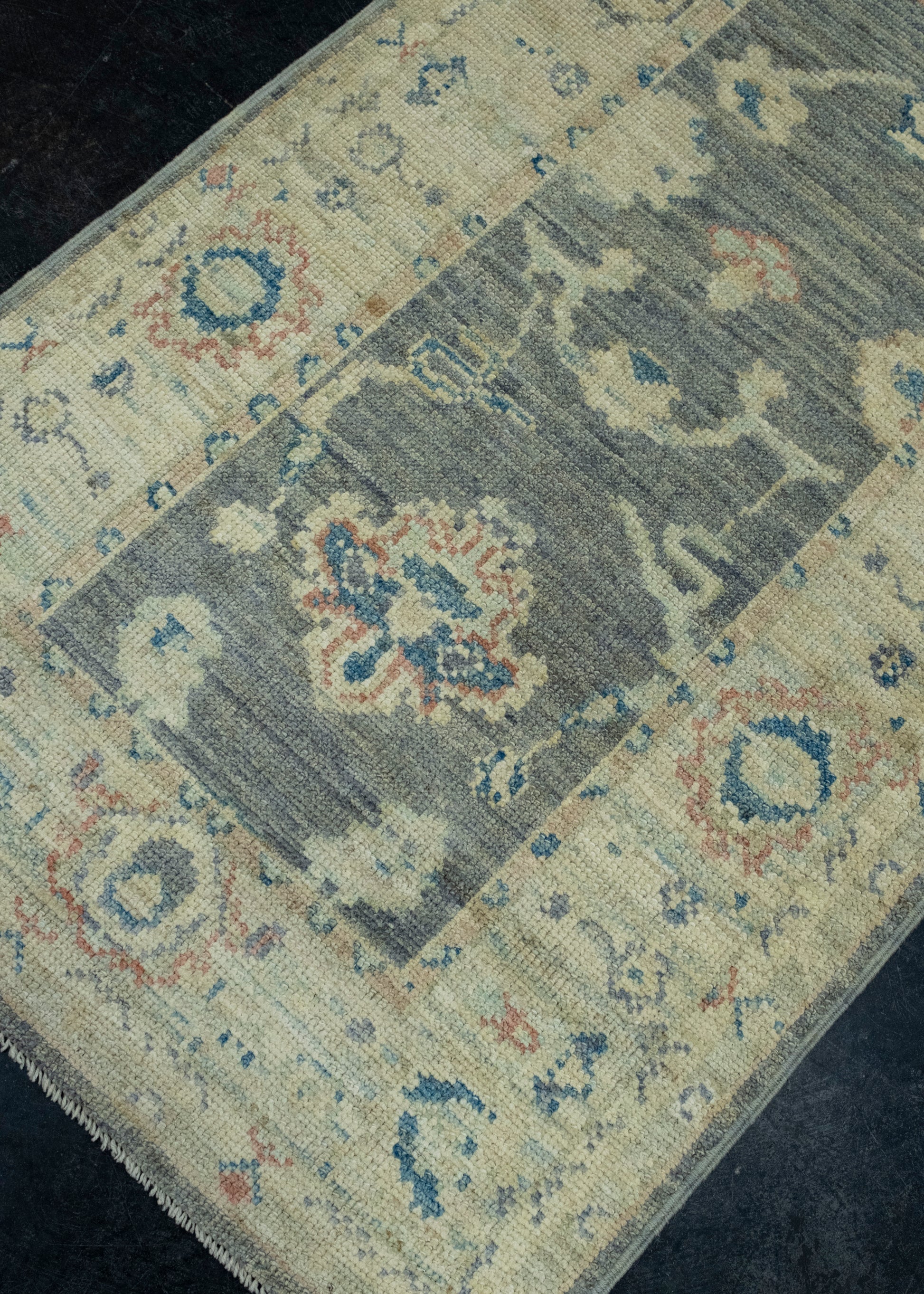 Turkish Oushak Runner Rug 2'9" x 14'2" #17875