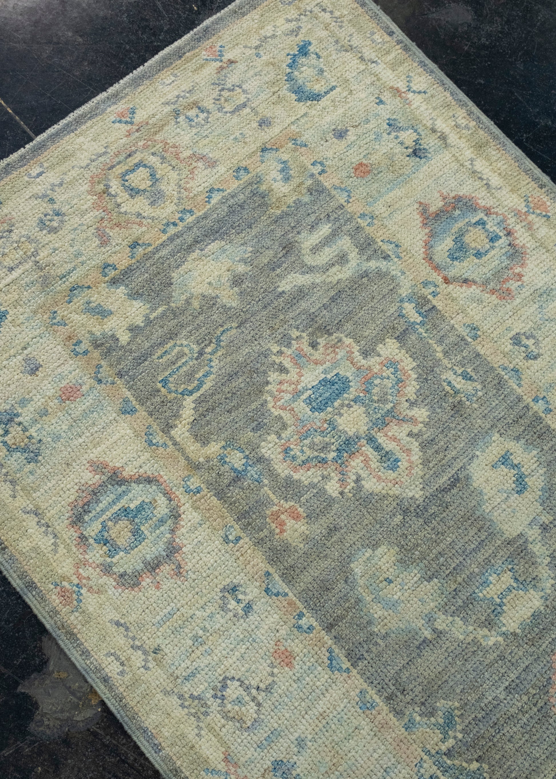 Turkish Oushak Runner Rug 2'9" x 14'2" #17875