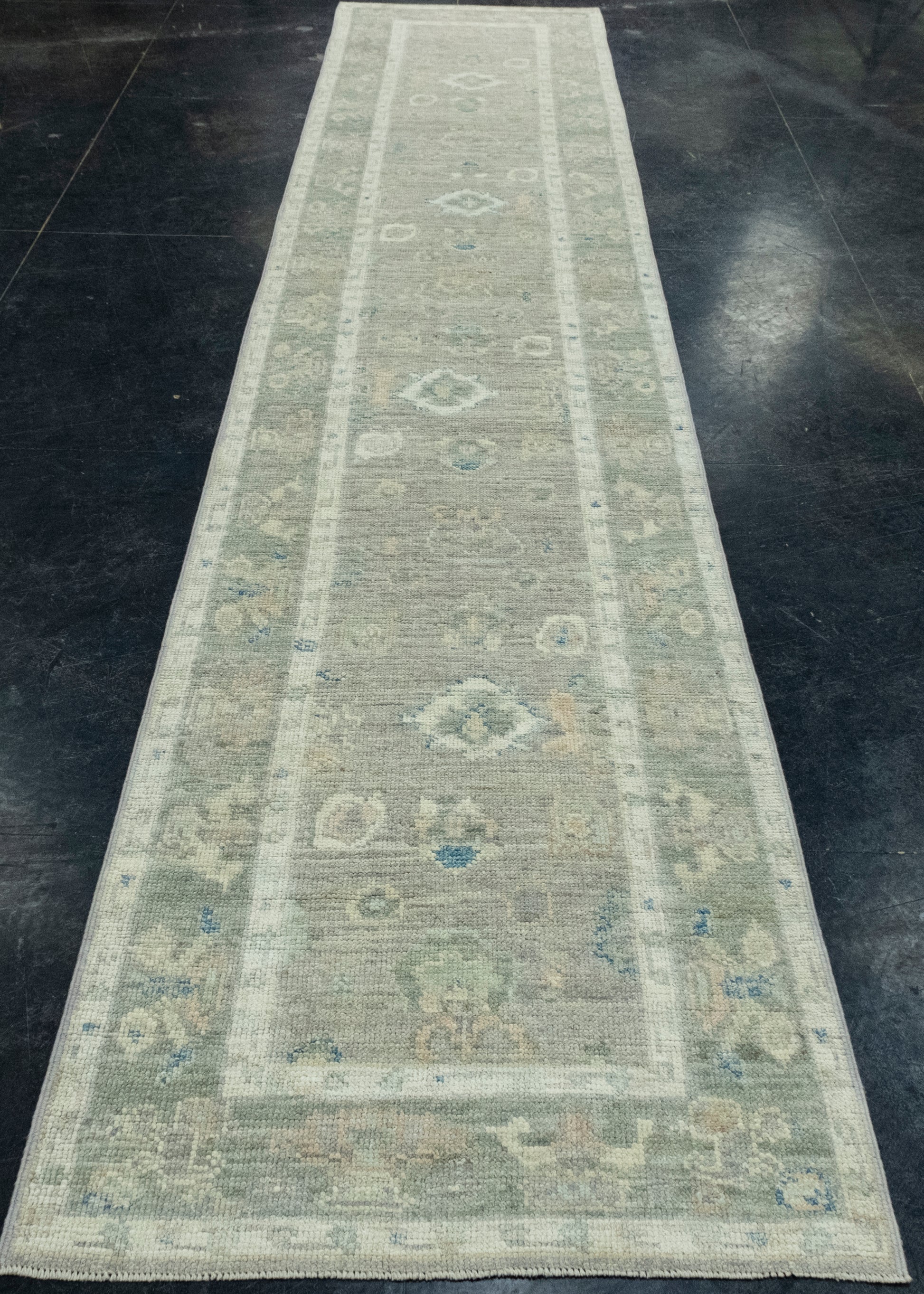 Turkish Oushak Runner Rug 2'10" x 14' #17813
