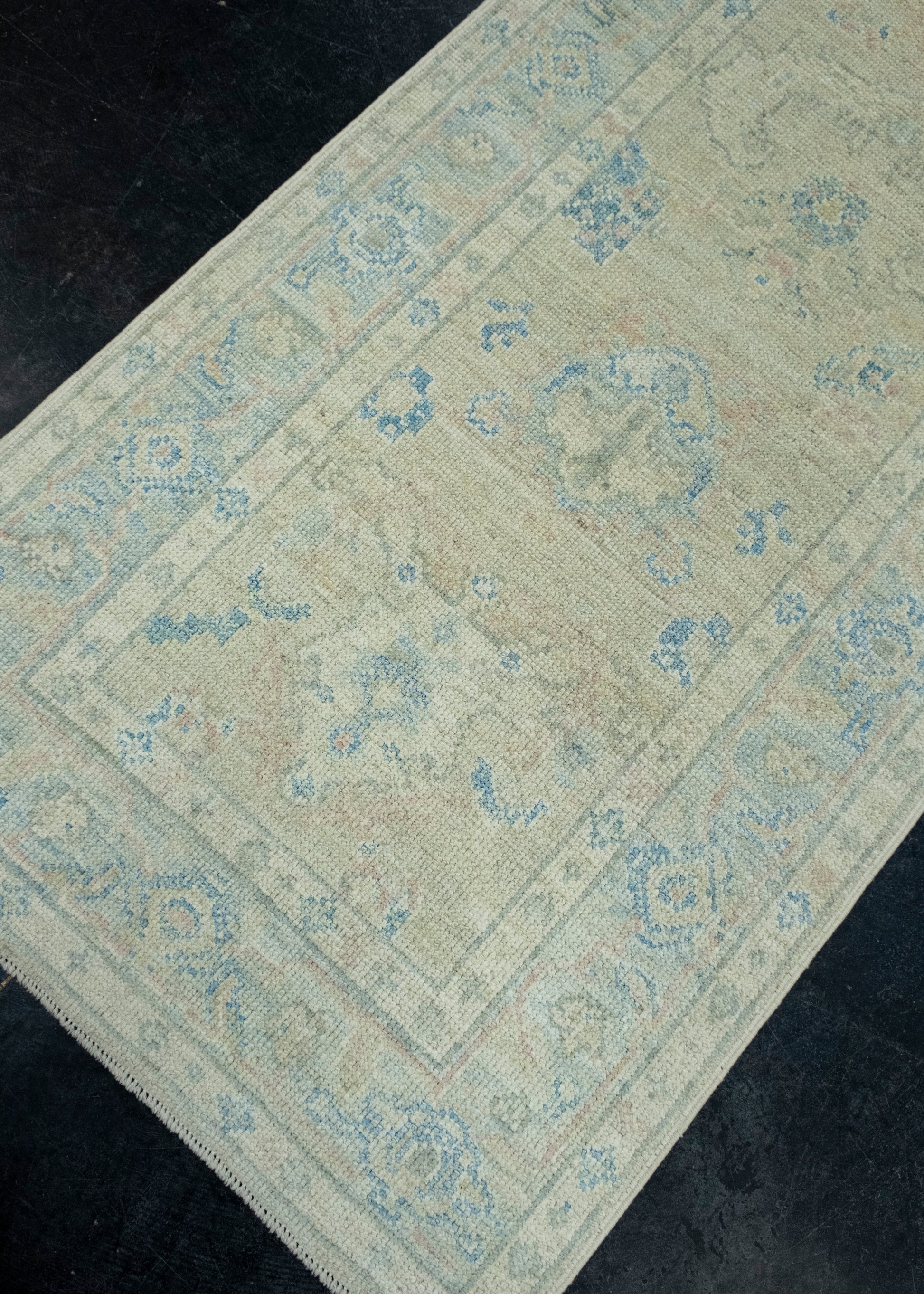 Turkish Oushak Runner Rug 3' x 14'6" #17920