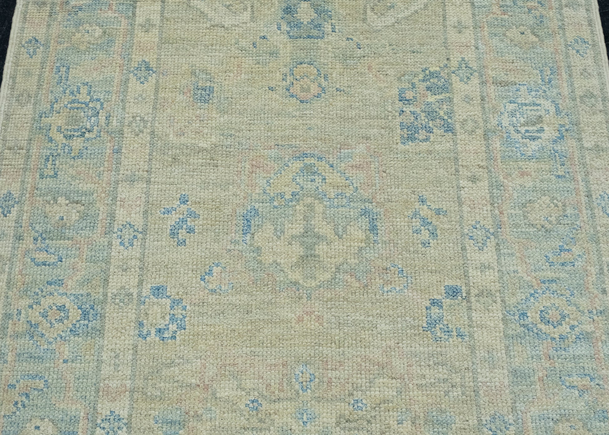 Turkish Oushak Runner Rug 3' x 14'6" #17920
