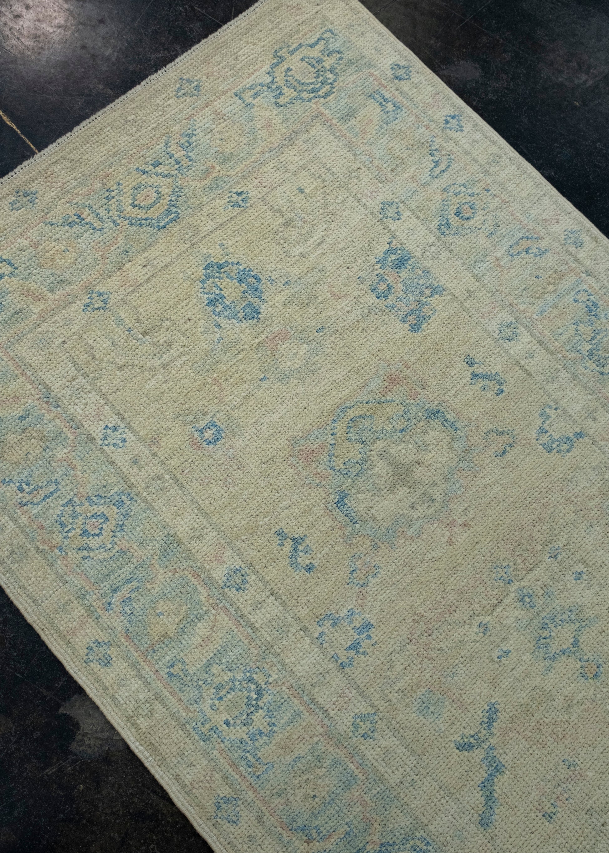 Turkish Oushak Runner Rug 3' x 14'6" #17920