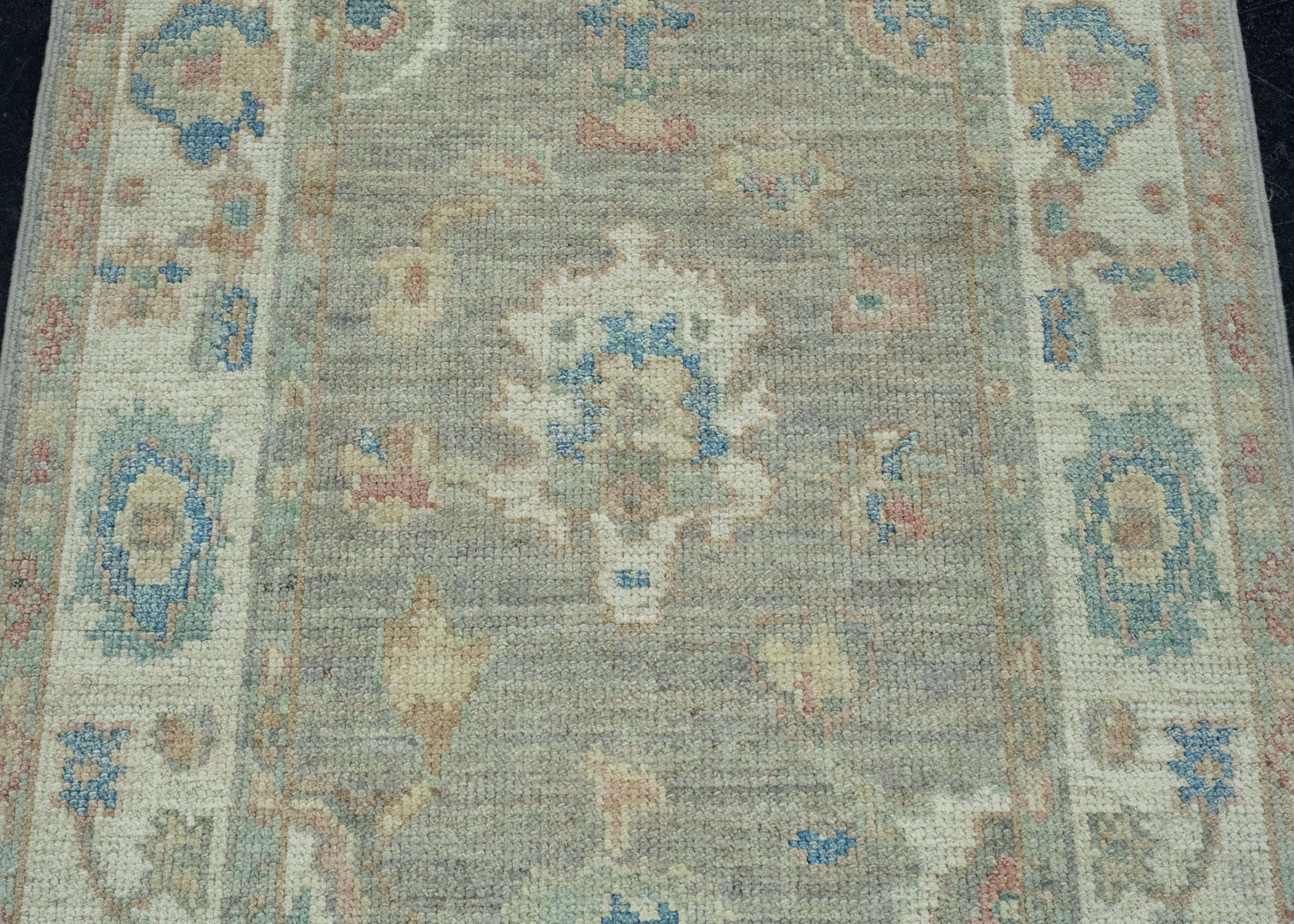 Turkish Oushak Runner Rug 2'9" x 14' #17918