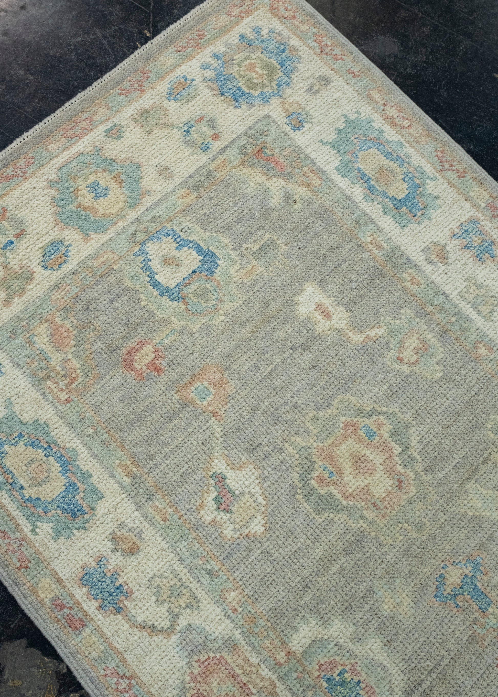 Turkish Oushak Runner Rug 2'9" x 14' #17918