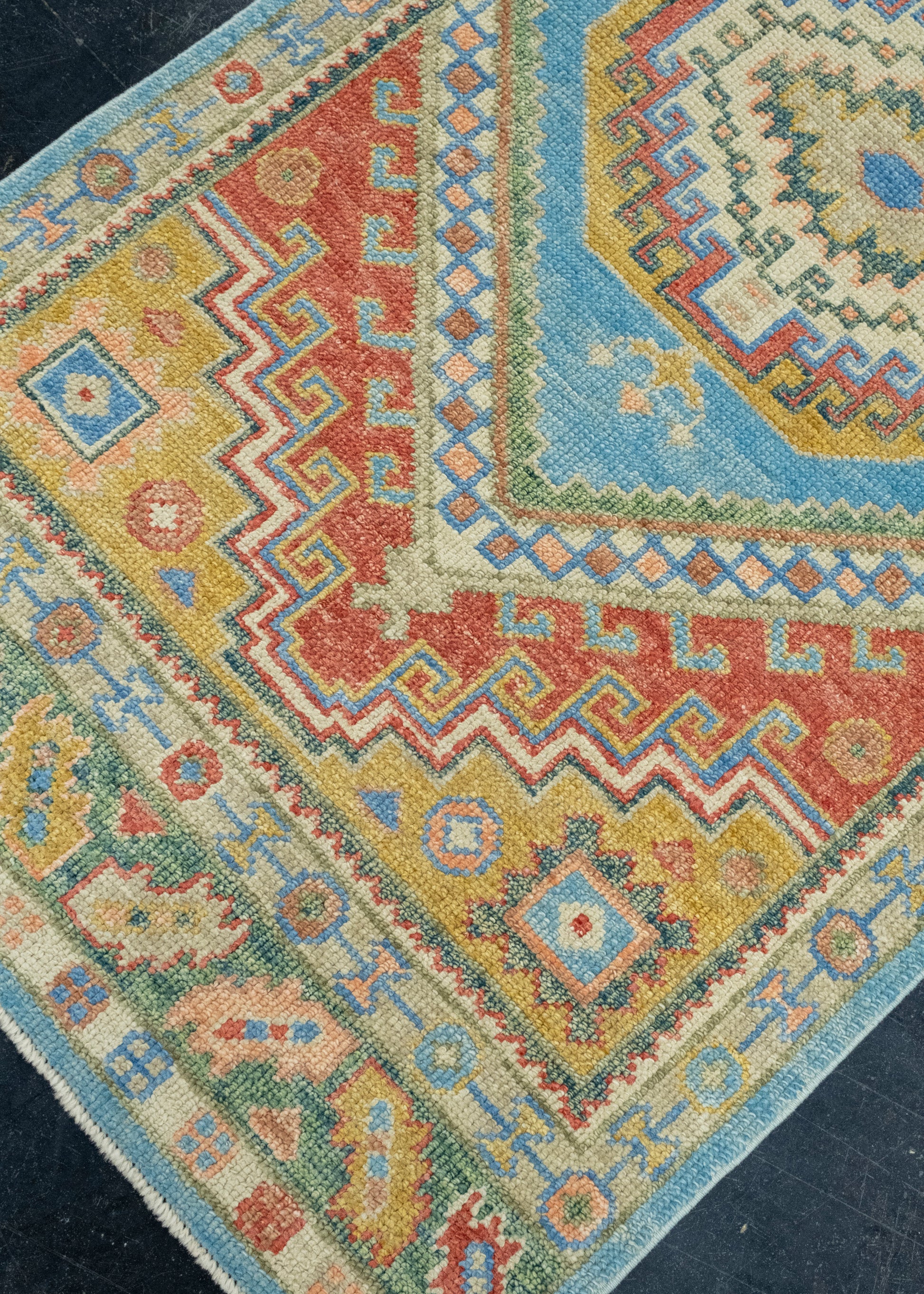 Turkish Oushak Runner Rug 3' x 7'8" #17002