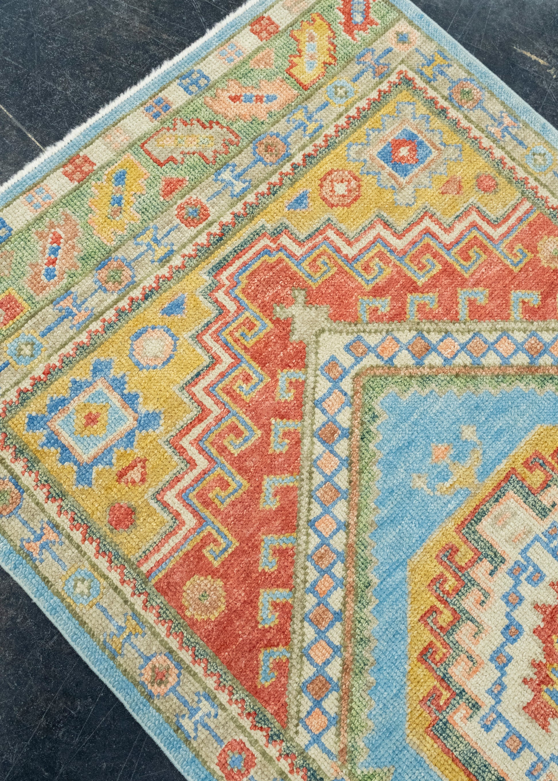 Turkish Oushak Runner Rug 3' x 7'8" #17002