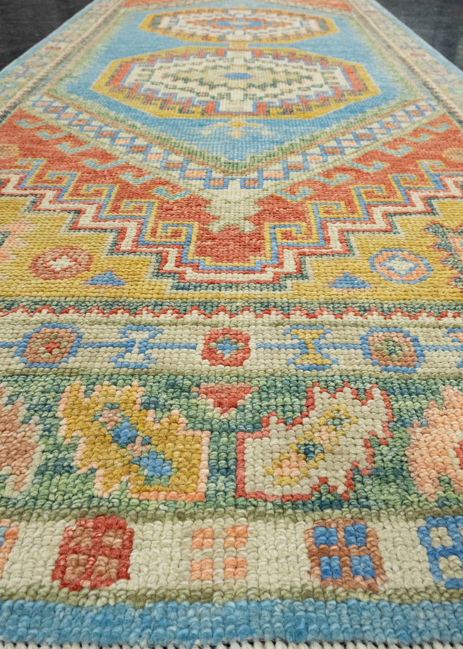Turkish Oushak Runner Rug 3' x 7'8" #17002