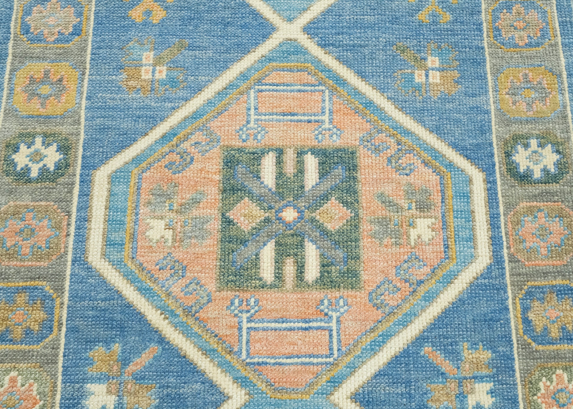Turkish Oushak Runner Rug 2'11" x 6'6" #17176