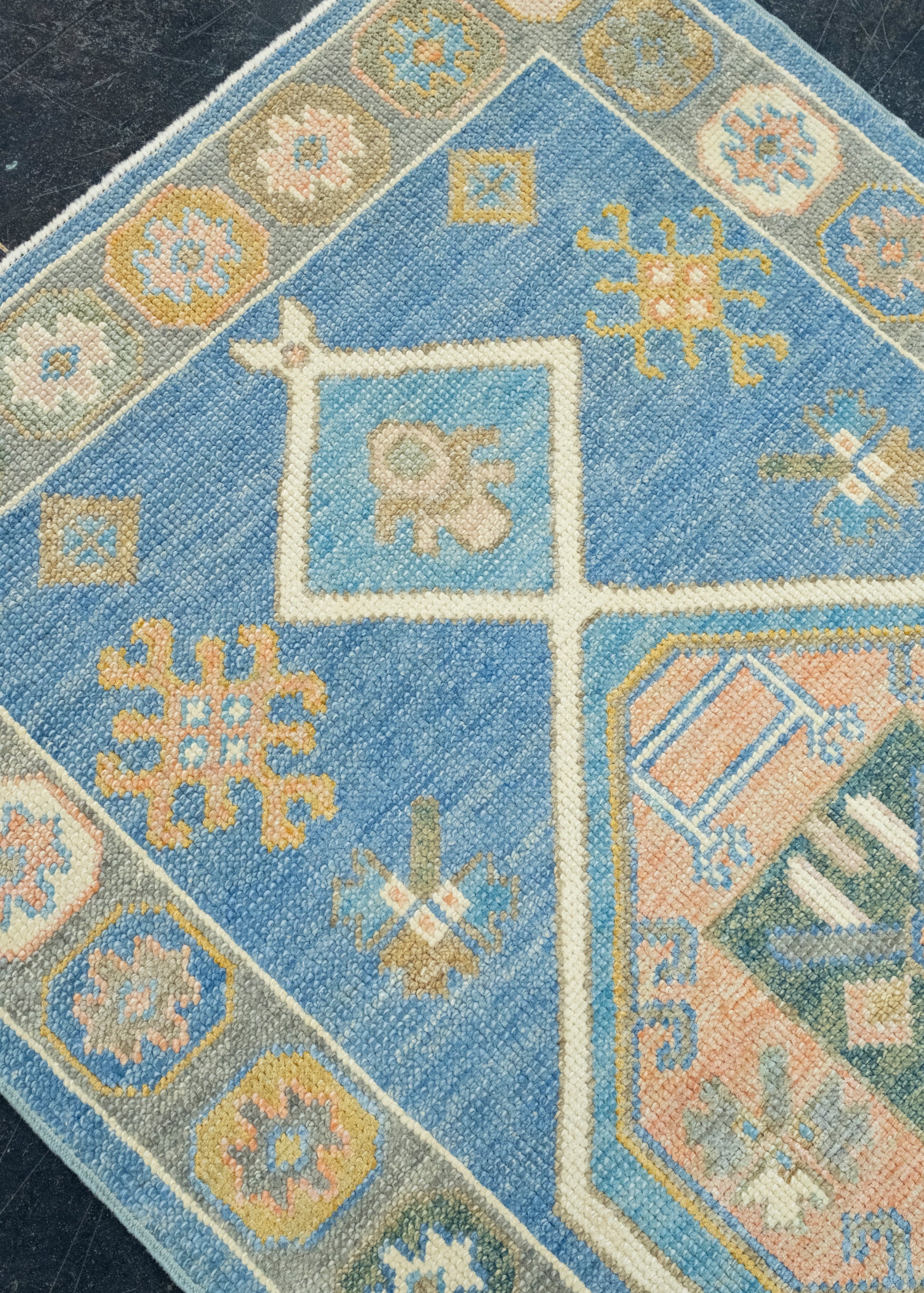 Turkish Oushak Runner Rug 2'11" x 6'6" #17176