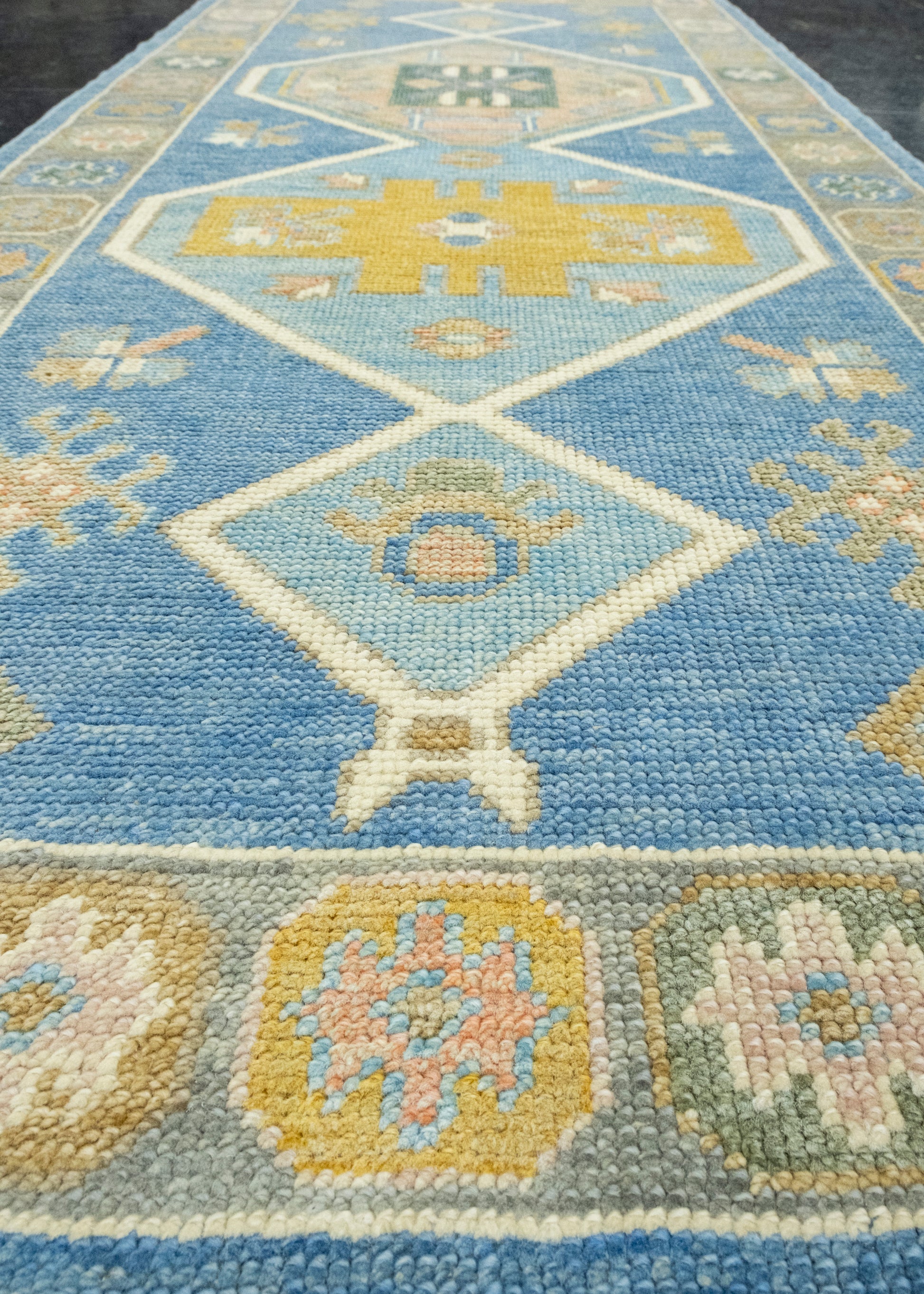 Turkish Oushak Runner Rug 2'11" x 6'6" #17176