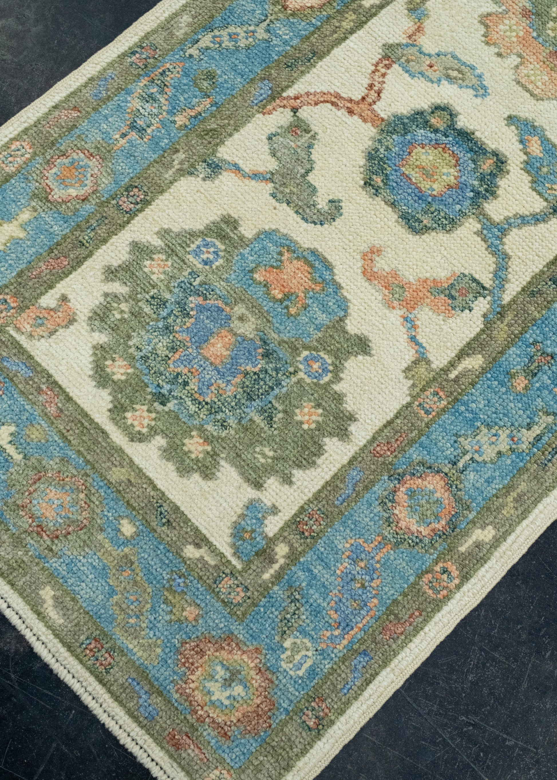 Turkish Oushak Runner Rug 2'4" x 6' #17070