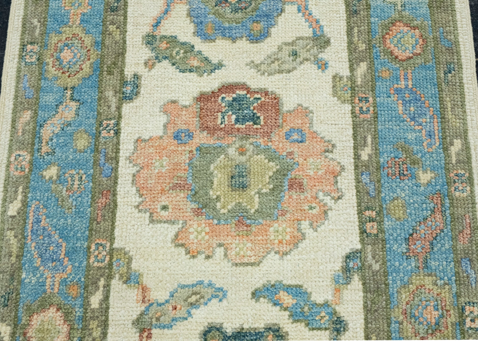 Turkish Oushak Runner Rug 2'4" x 6' #17070