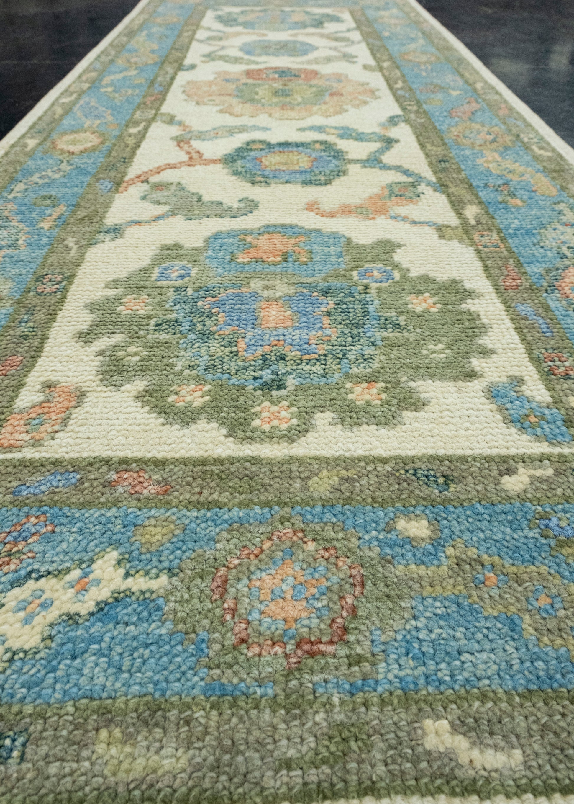 Turkish Oushak Runner Rug 2'4" x 6' #17070