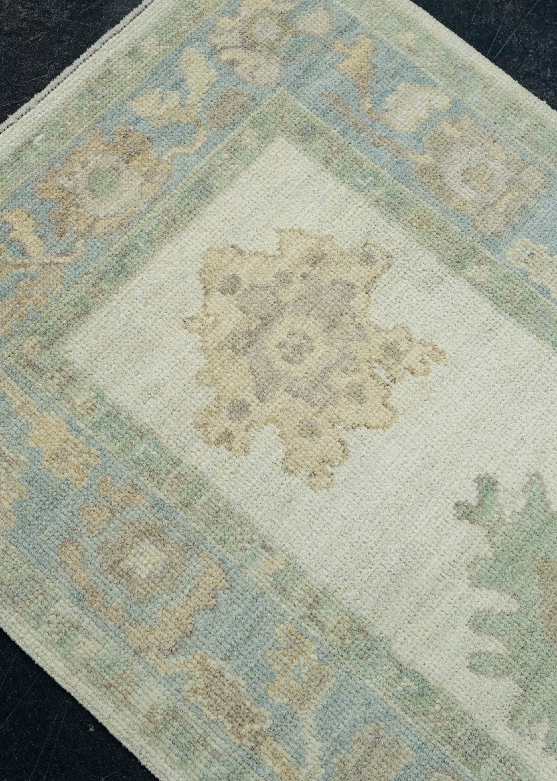 Turkish Oushak Runner Rug 2'9" x 6'8" #17525