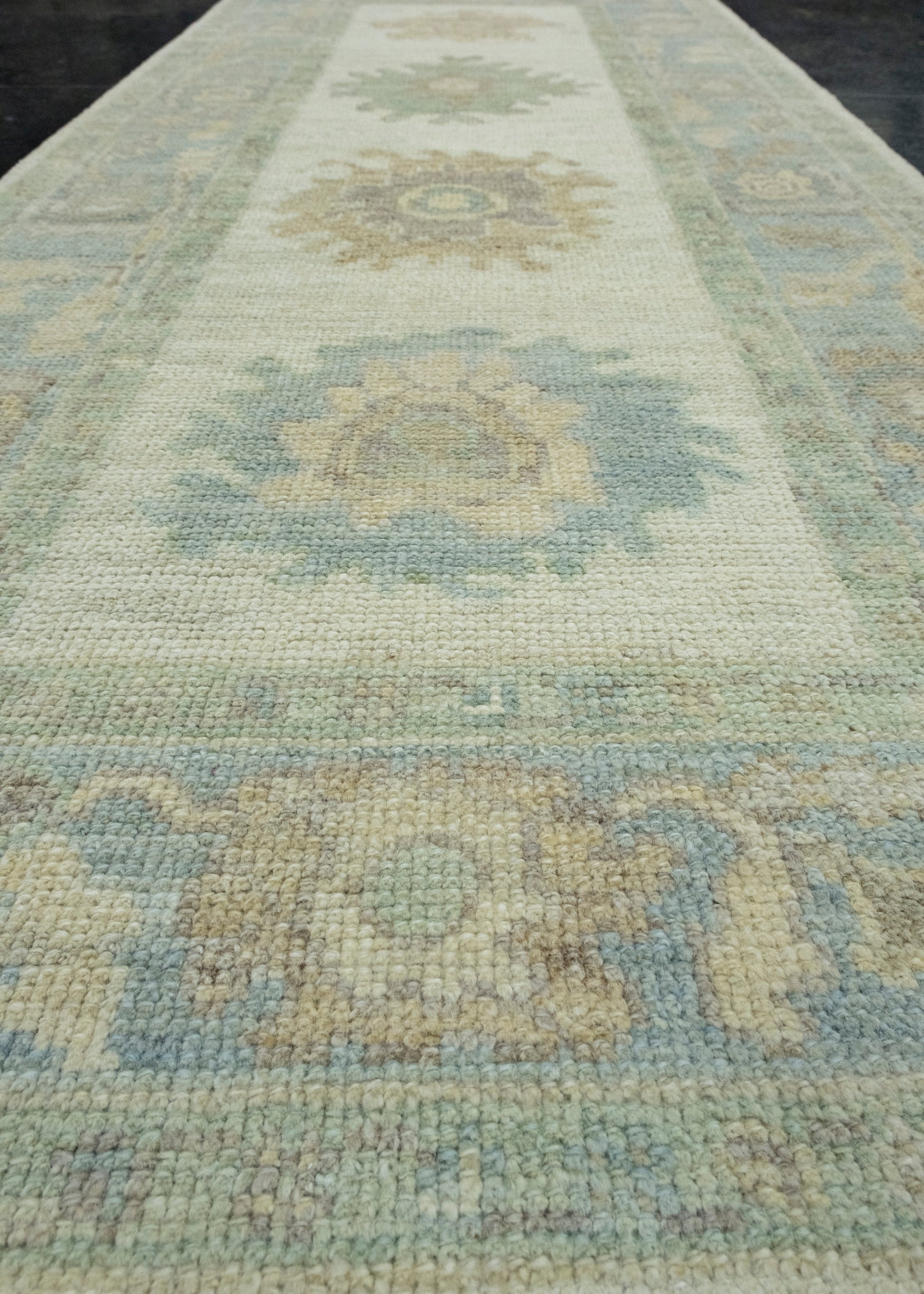 Turkish Oushak Runner Rug 2'9" x 6'8" #17525