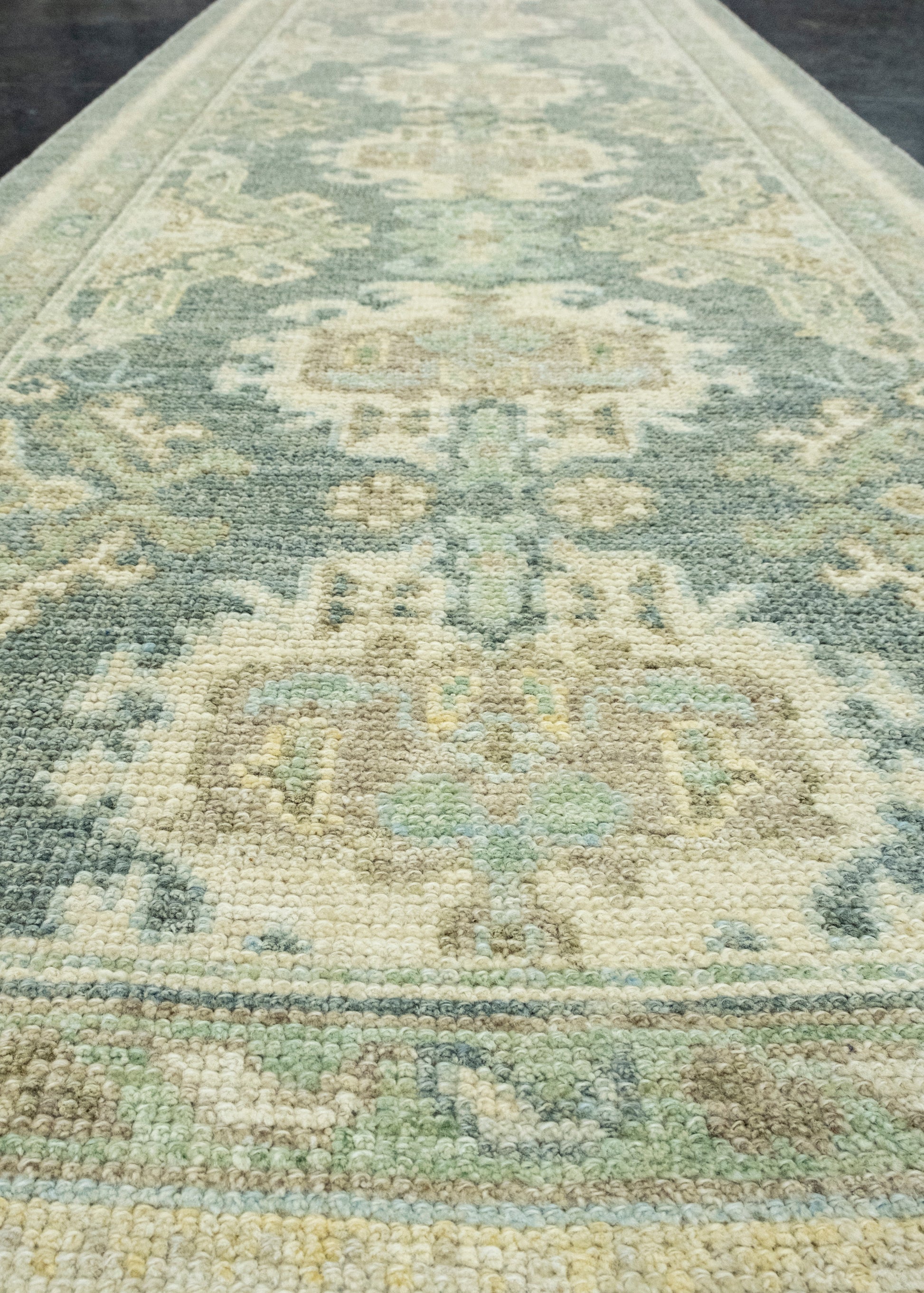 Turkish Oushak Runner Rug 2'10" x 8' #17528