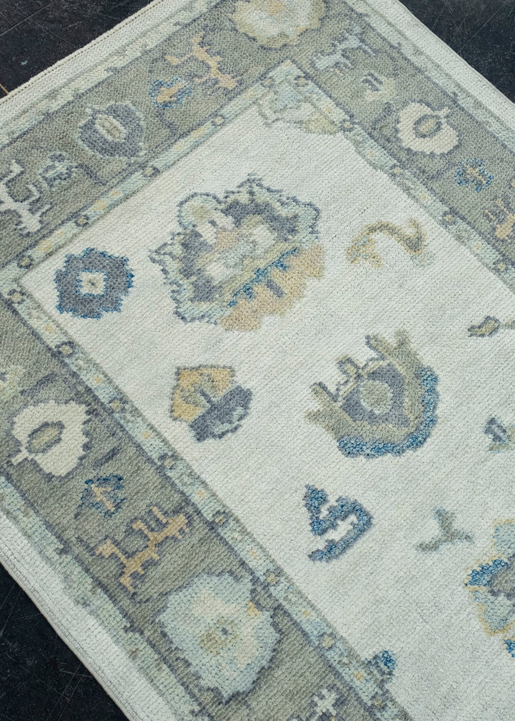 Turkish Oushak Runner Rug 3' x 6'9" #17119