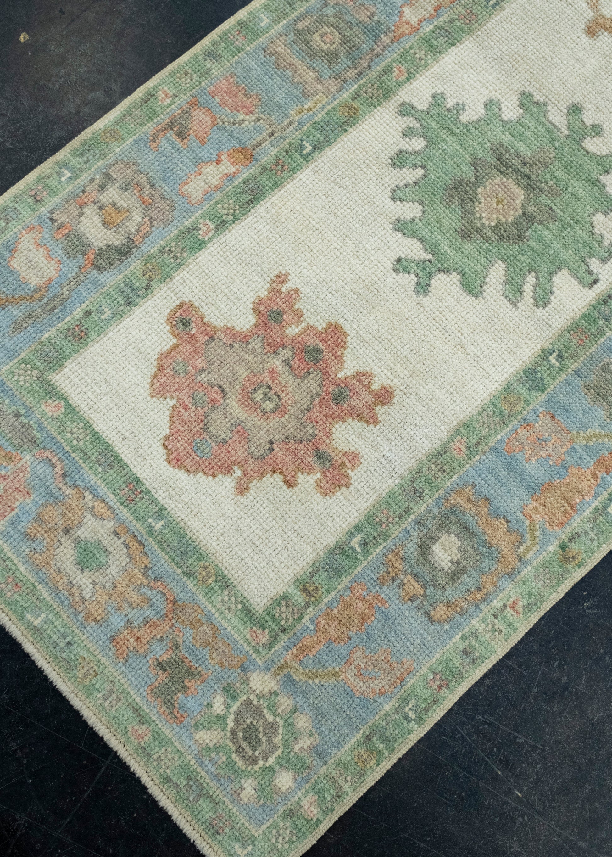 Turkish Oushak Runner Rug 2'8" x 6'6" #17520