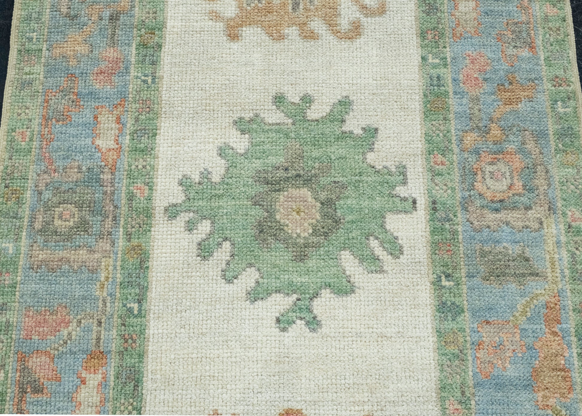 Turkish Oushak Runner Rug 2'8" x 6'6" #17520