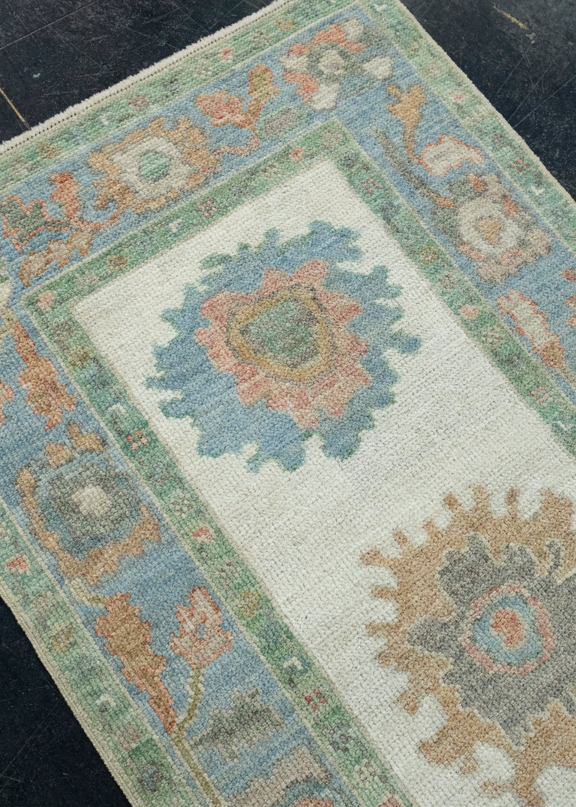 Turkish Oushak Runner Rug 2'8" x 6'6" #17520