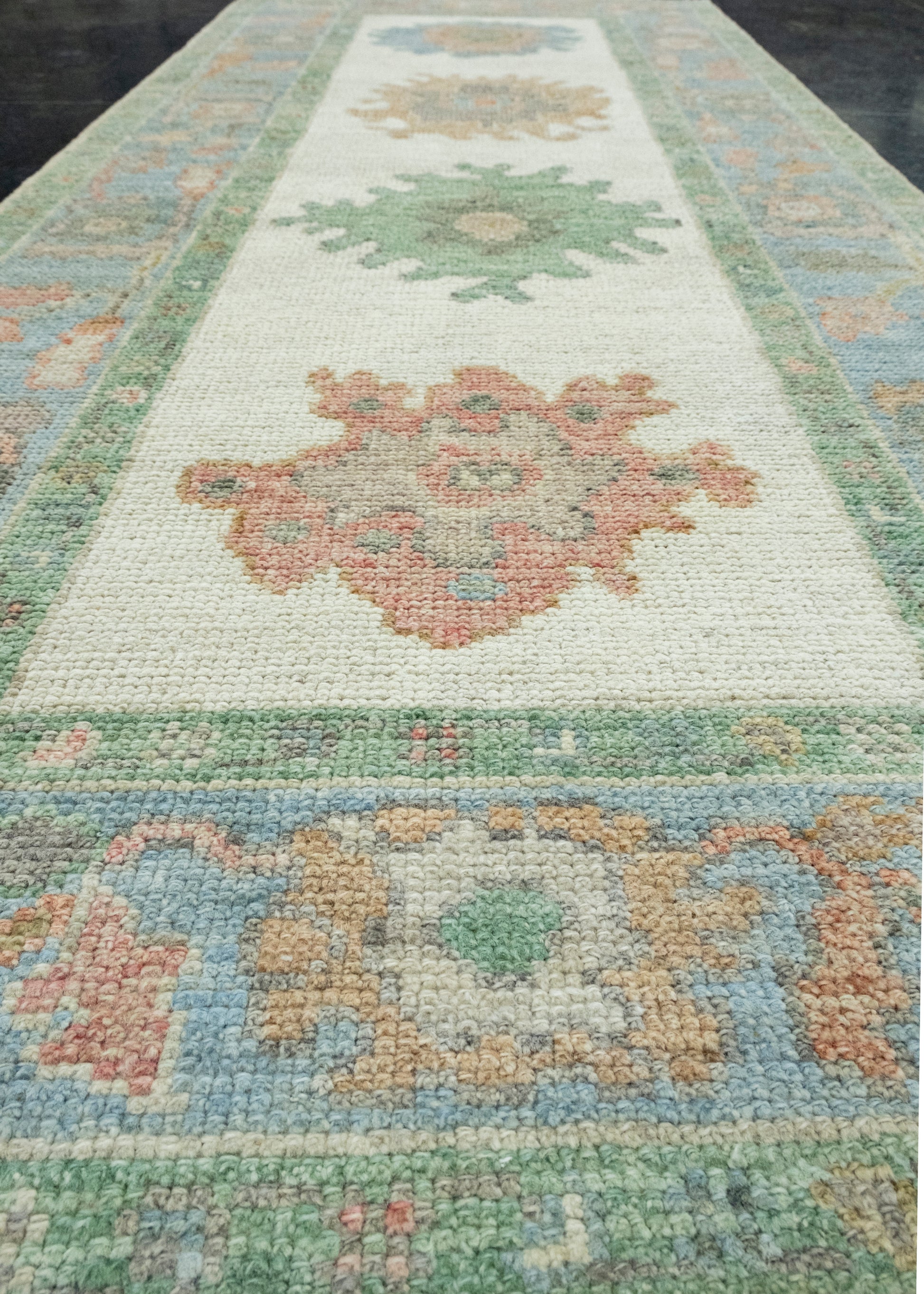 Turkish Oushak Runner Rug 2'8" x 6'6" #17520