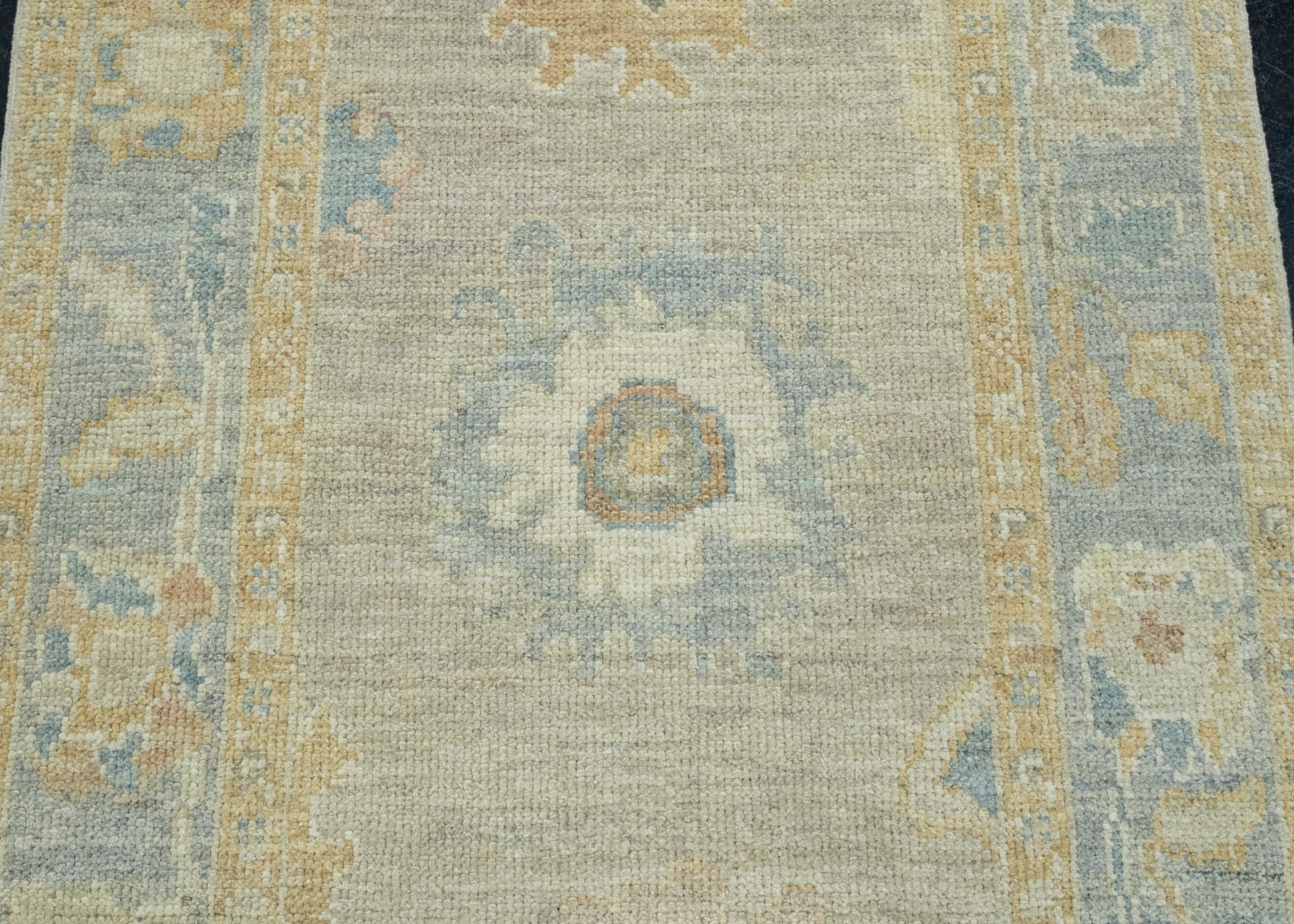 Turkish Oushak Runner Rug 2'11" x 6'7" #17541