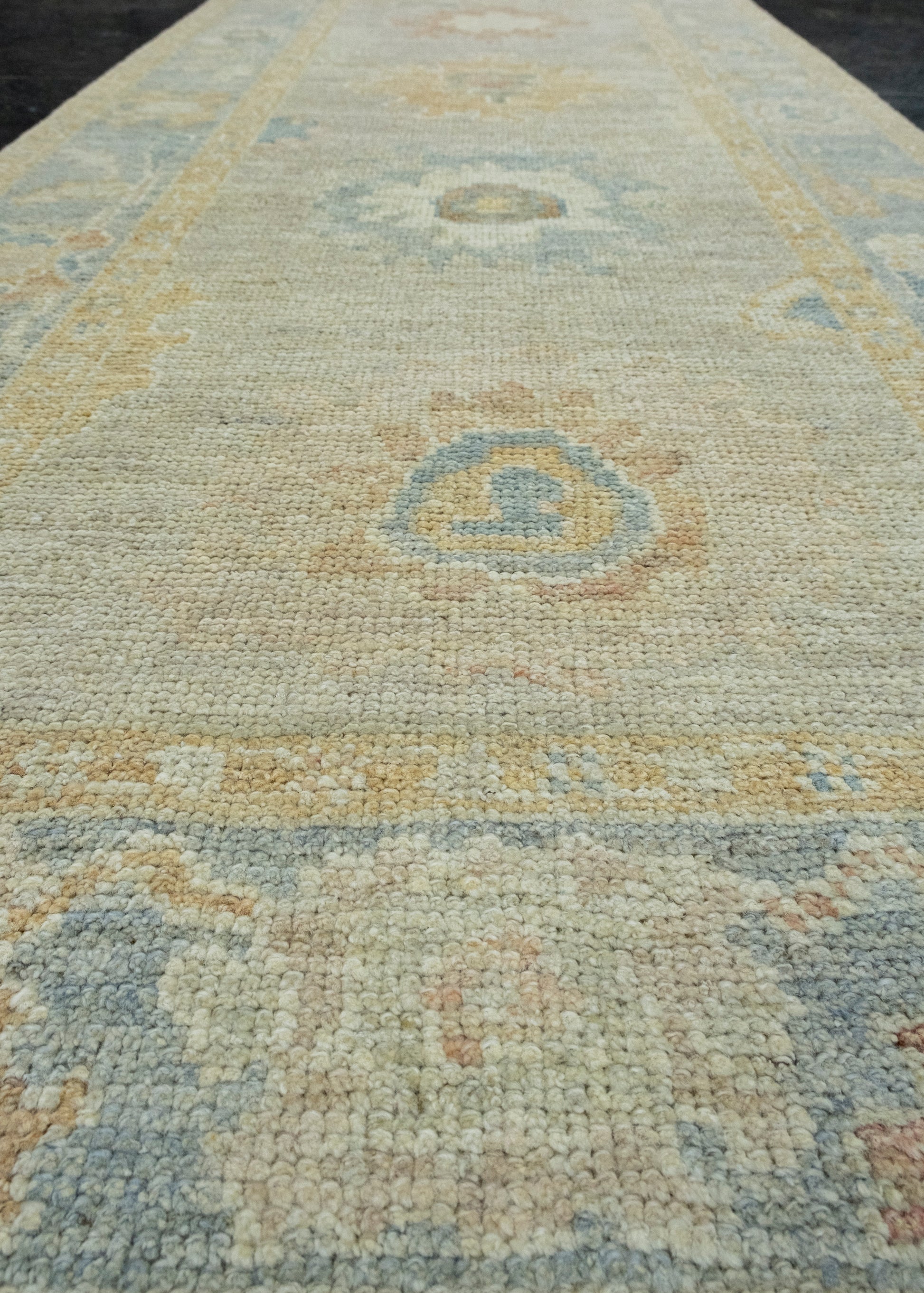 Turkish Oushak Runner Rug 2'11" x 6'7" #17541