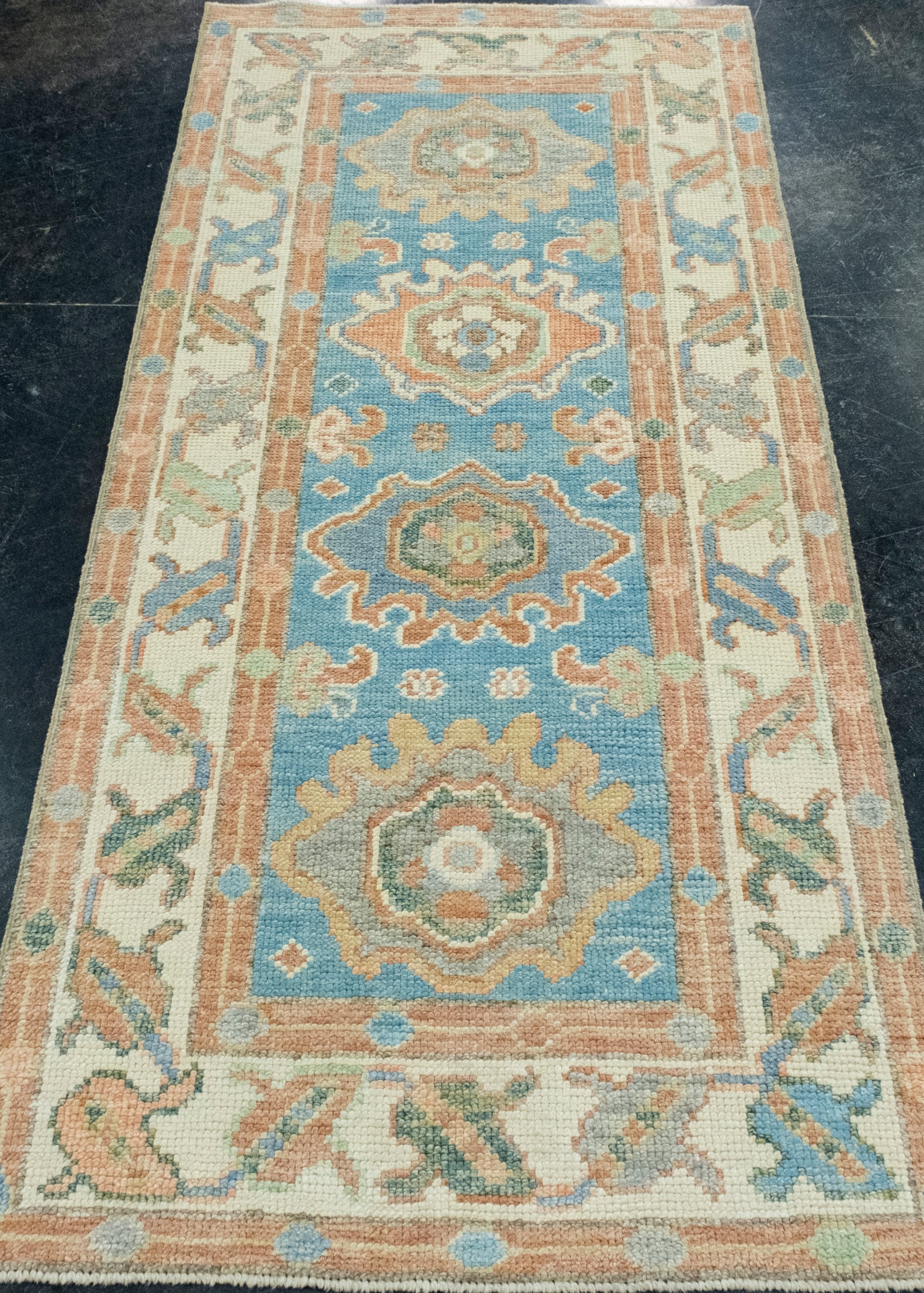 Turkish Oushak Rug 2'7" x 5'10" #17660